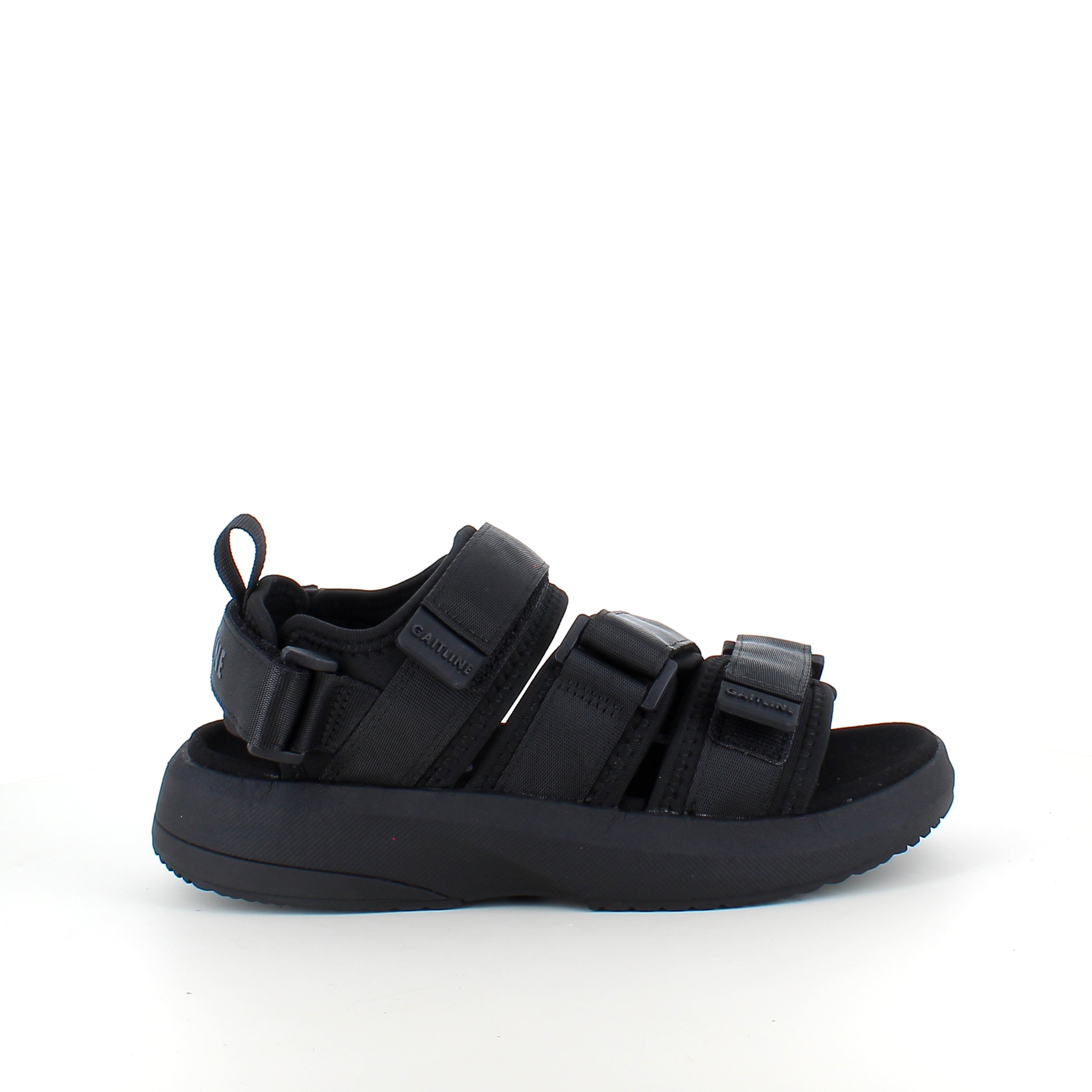 Gaitline Flow SP sandal – svart sandal med svangstøtte og IGNITE-skum