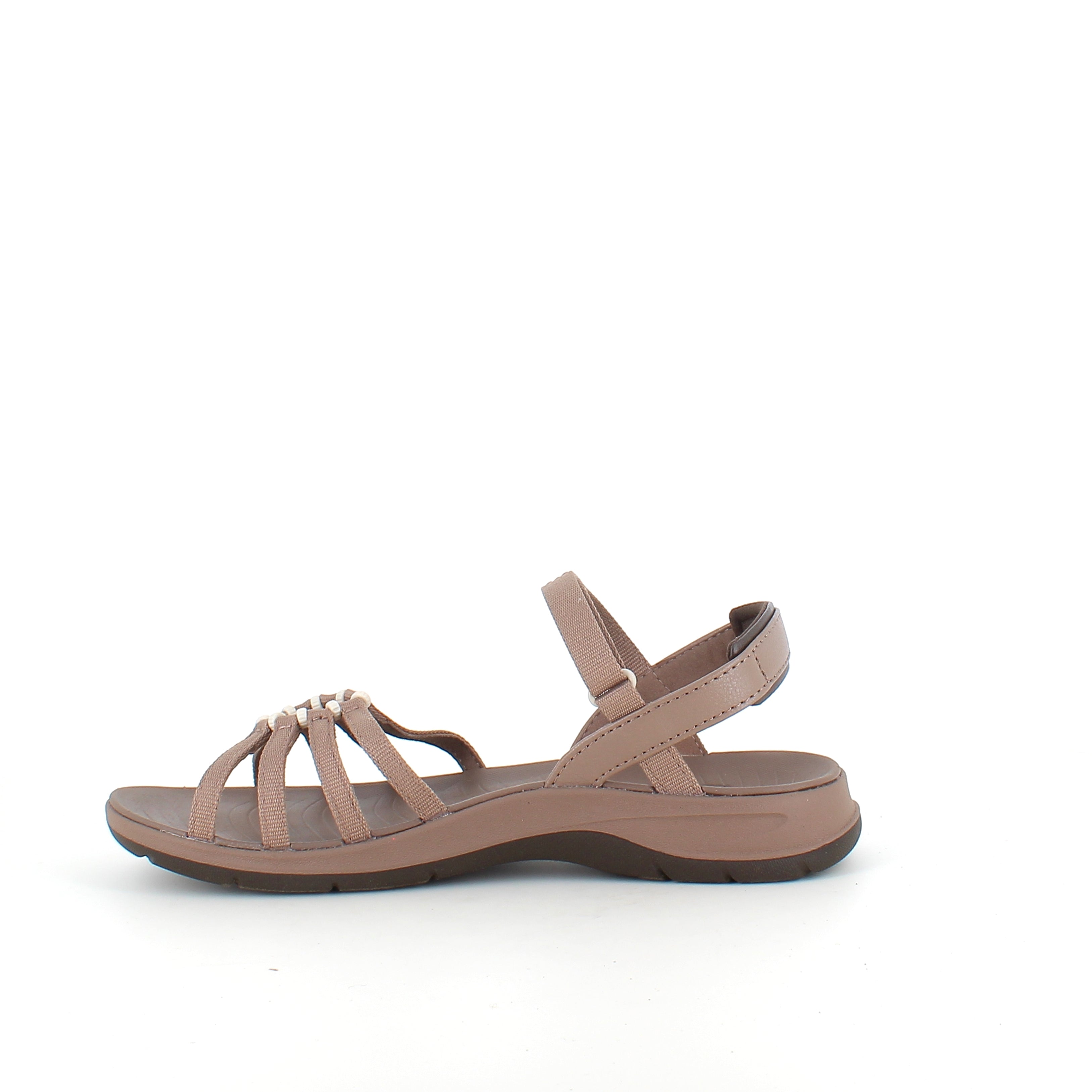 Brun Teva Tirra Traveler-sandal med svangstøtte, lettvekt og perfekt passform