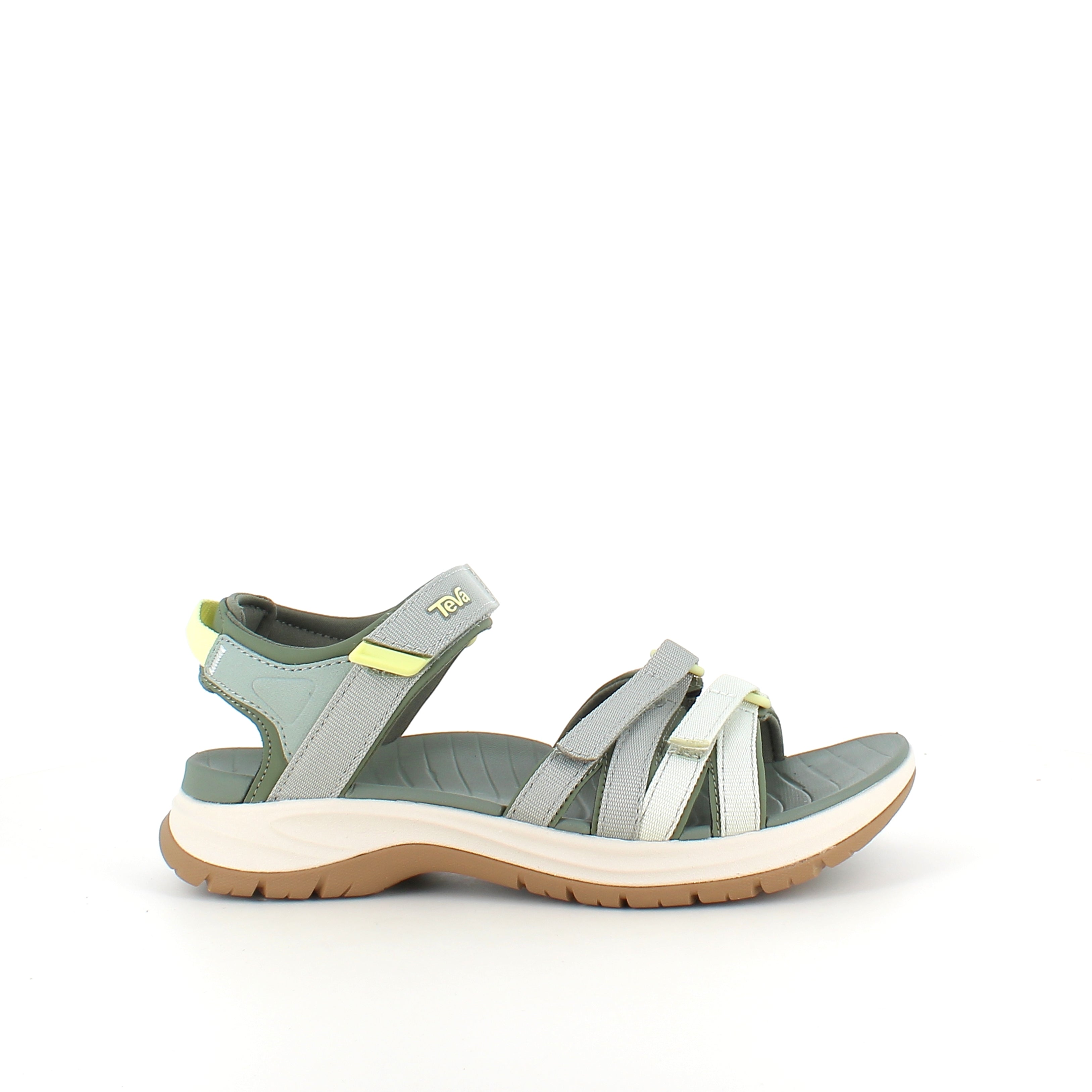 Grønn Teva-sandal med svangstøtte og ekstra komfort