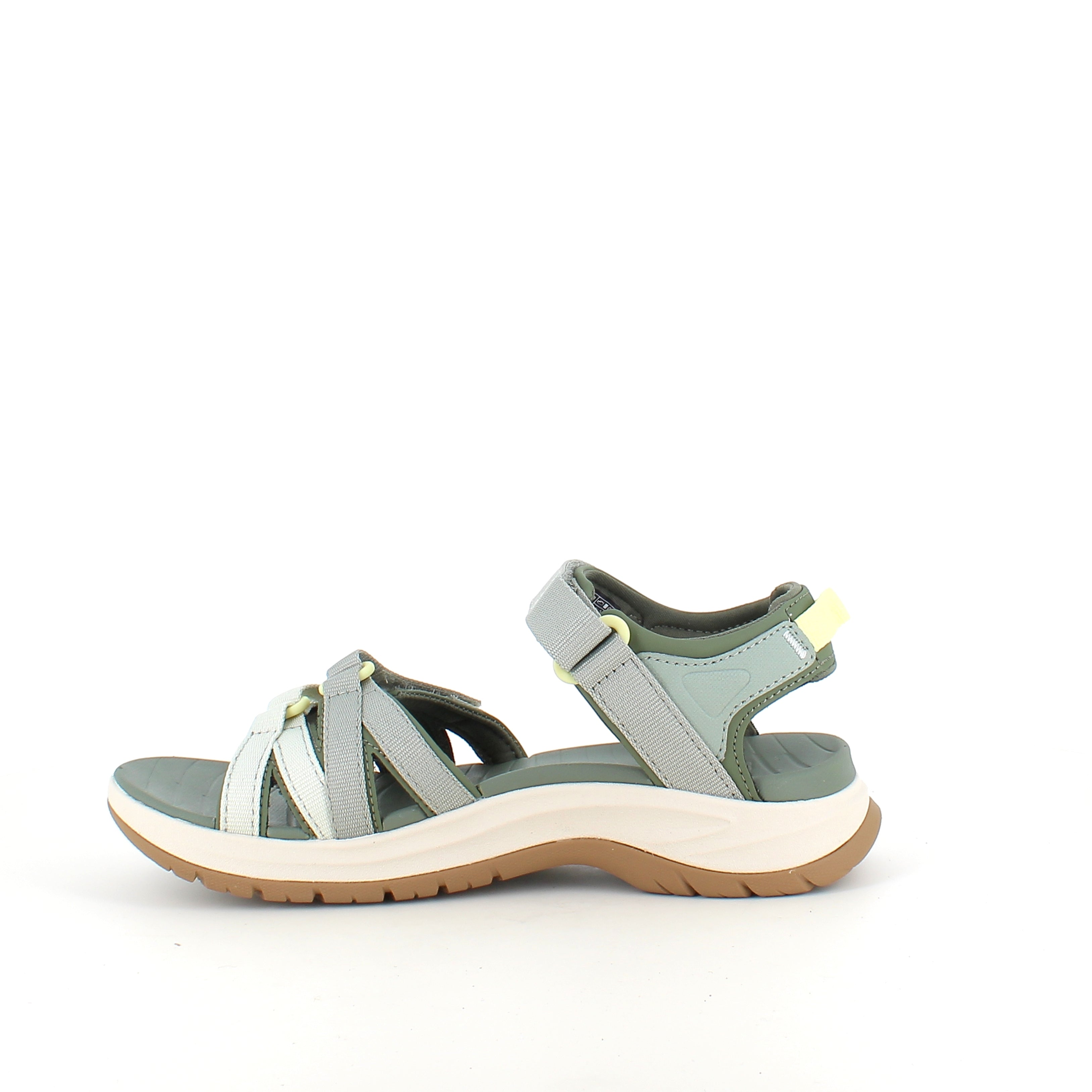 Grønn Teva-sandal med svangstøtte og ekstra komfort