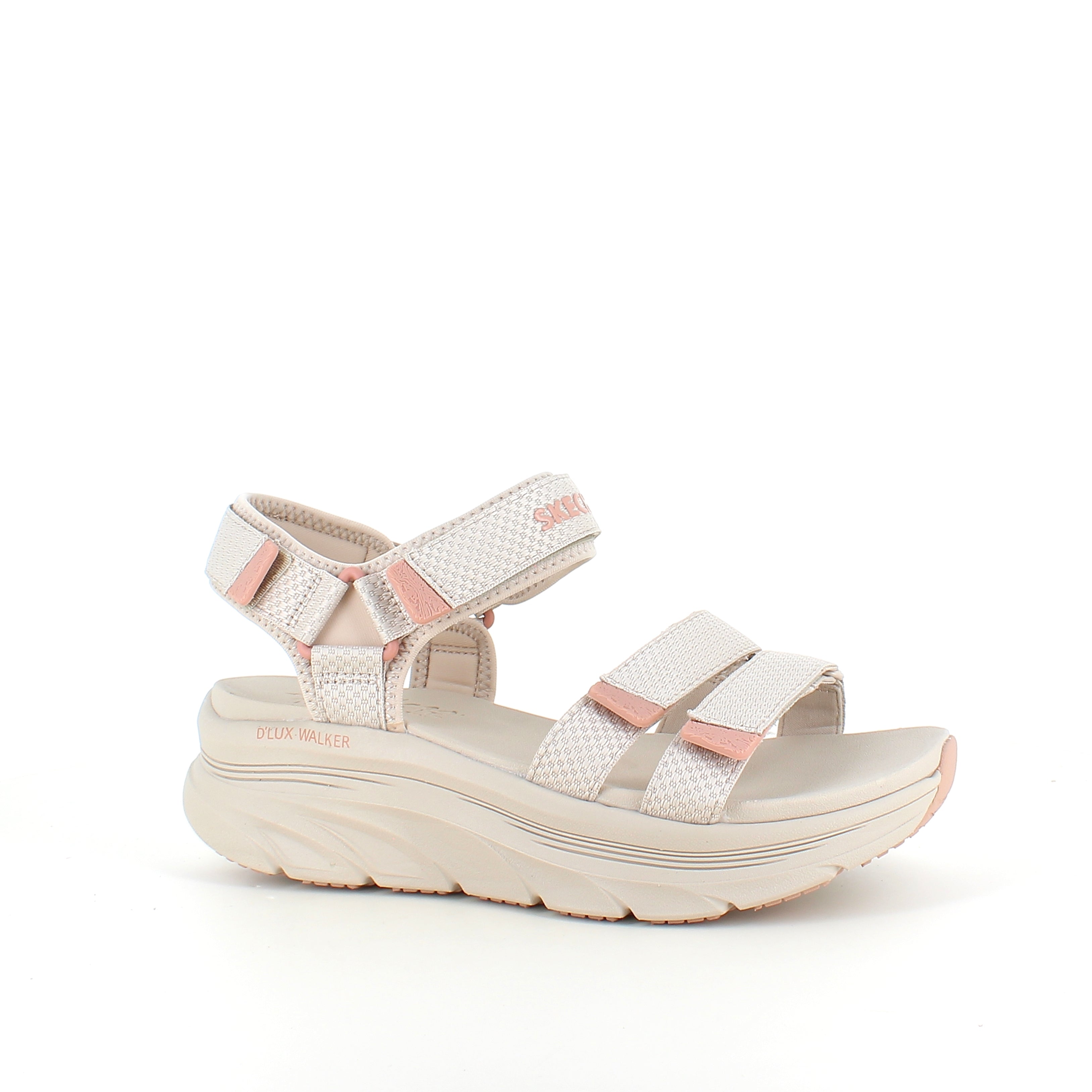 Skechers D’Lux Walker sandaler – romslig og myk komfort for lange dager på føttene