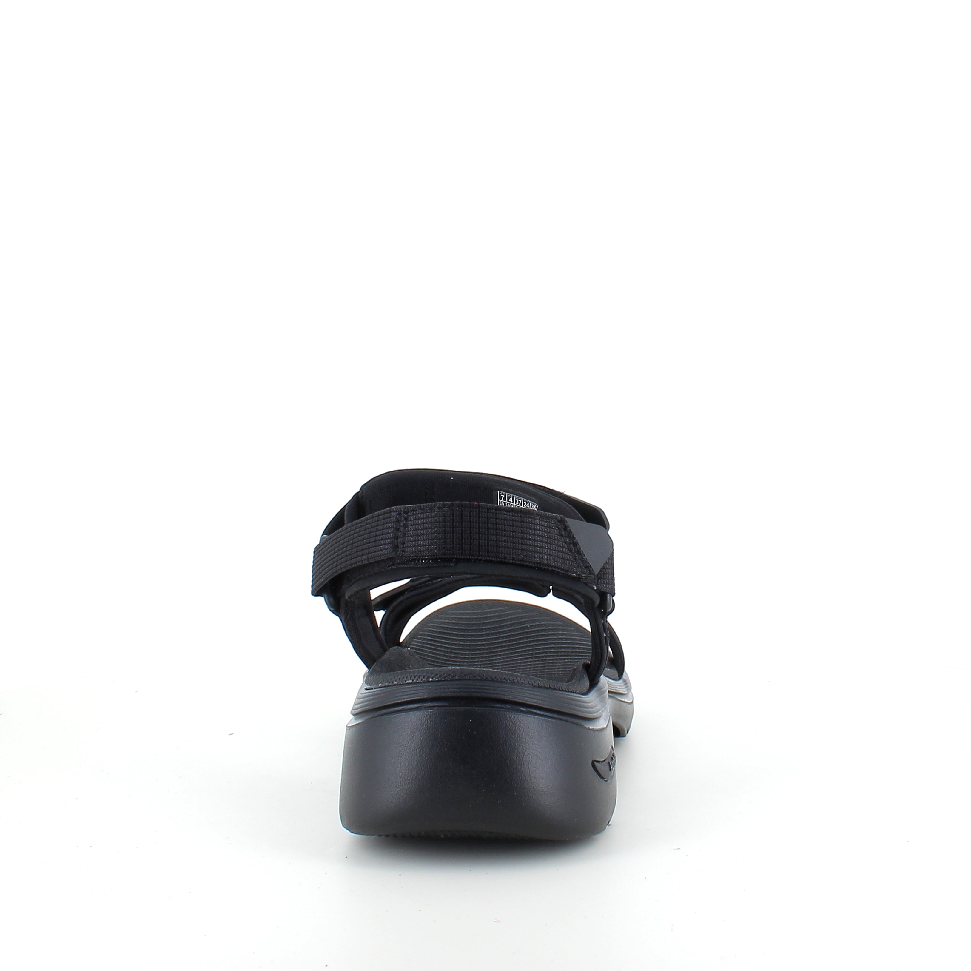 Skechers GO WALK Sandal i svart – komfortsandal med svangstøtte og støtabsorbering