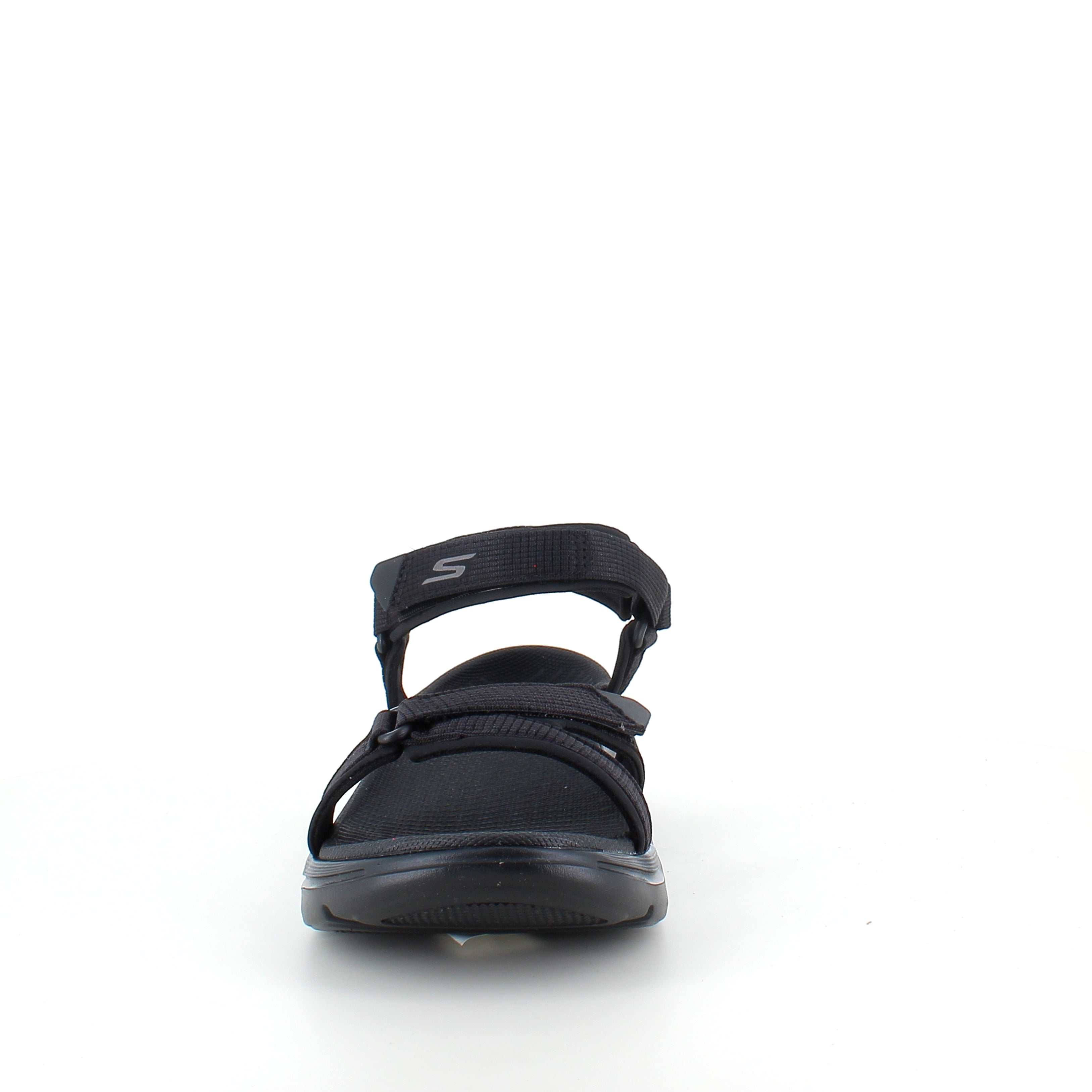 Skechers GO WALK sandal i svart – komfortsandal med svangstøtte og støtdemping