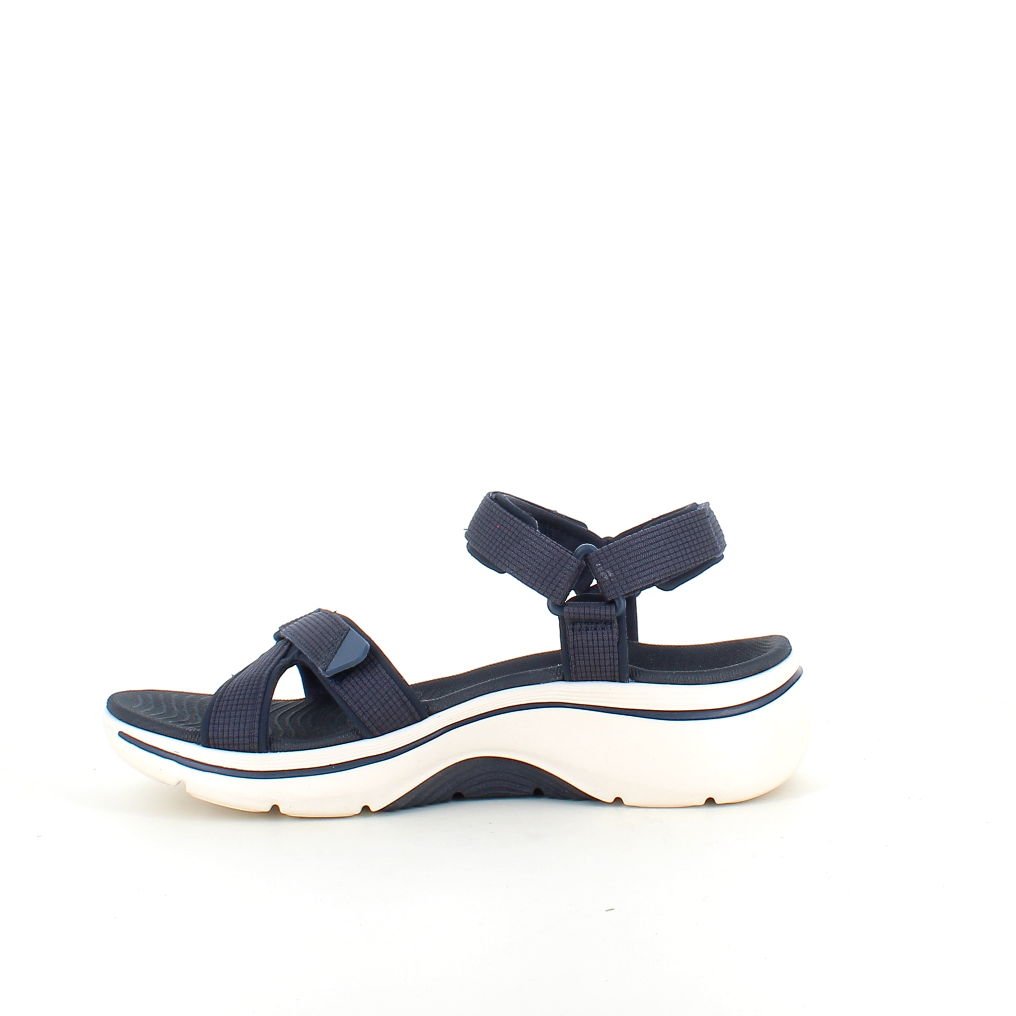 Skechers GO WALK sandal navy – komfortsandal med svangstøtte og støtdemping