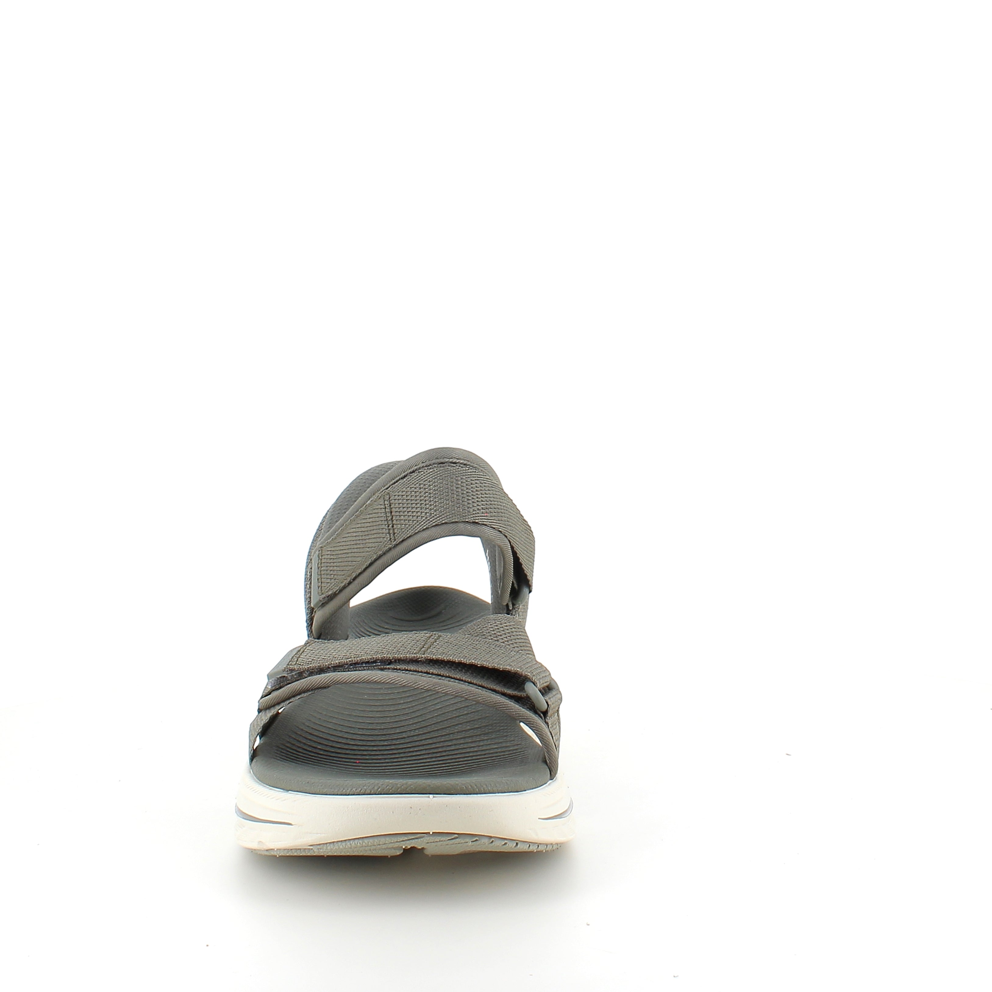 Skechers Max Cushioning-sandal i olivengrønn – maksimal komfort og enkel Slip-ins-passform