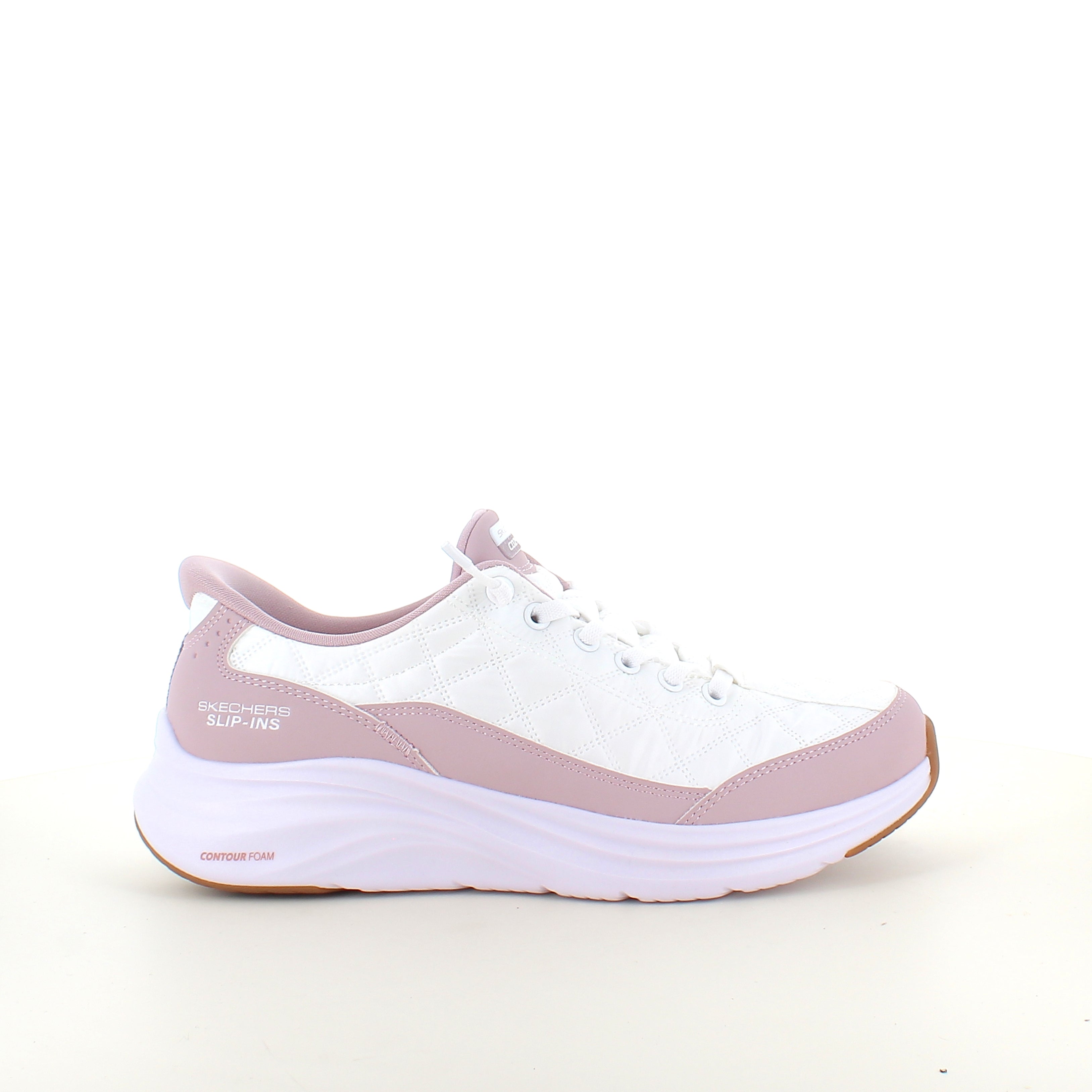 Skechers Slip-ins Contour Foam Cozy Fit – hvit/lavendel