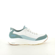 Skechers Slip-ins – Contour Foam Cozy Fit – hvit/grønn