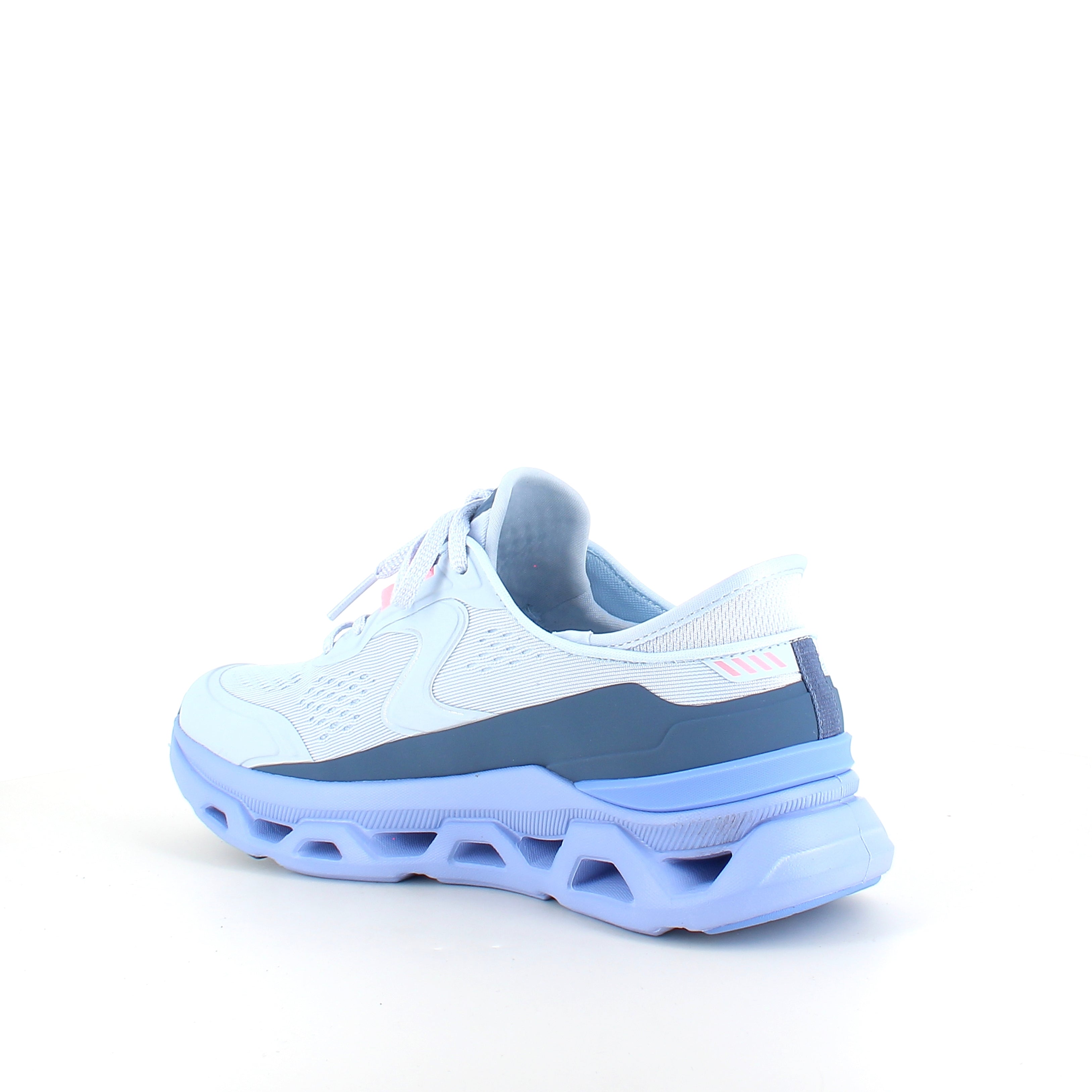 Skechers Glide-Step Aldus i lys blå – slip-on sneaker med svangstøtte og støtdemping