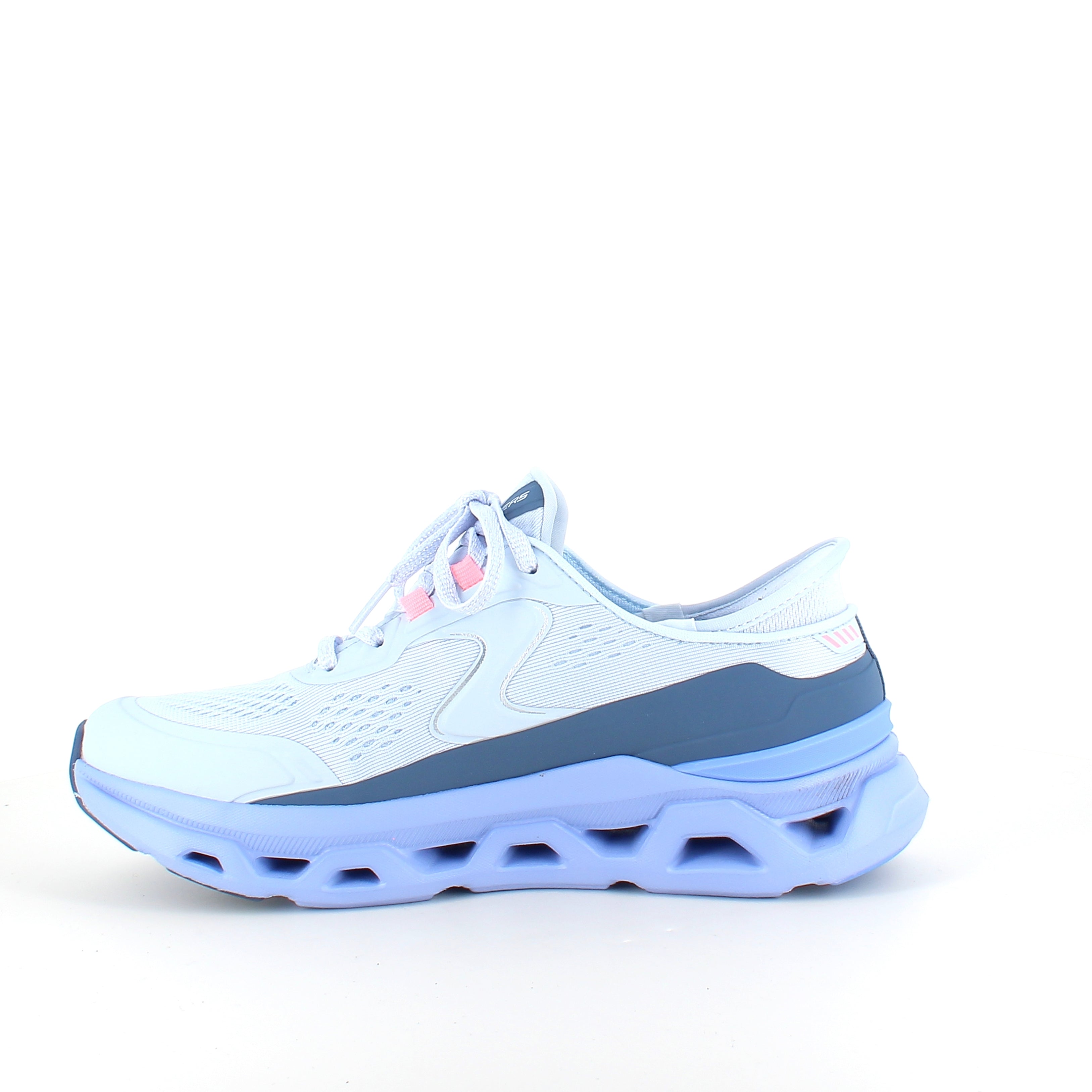 Skechers Glide-Step Aldus i lys blå – slip-on sneaker med svangstøtte og støtdemping