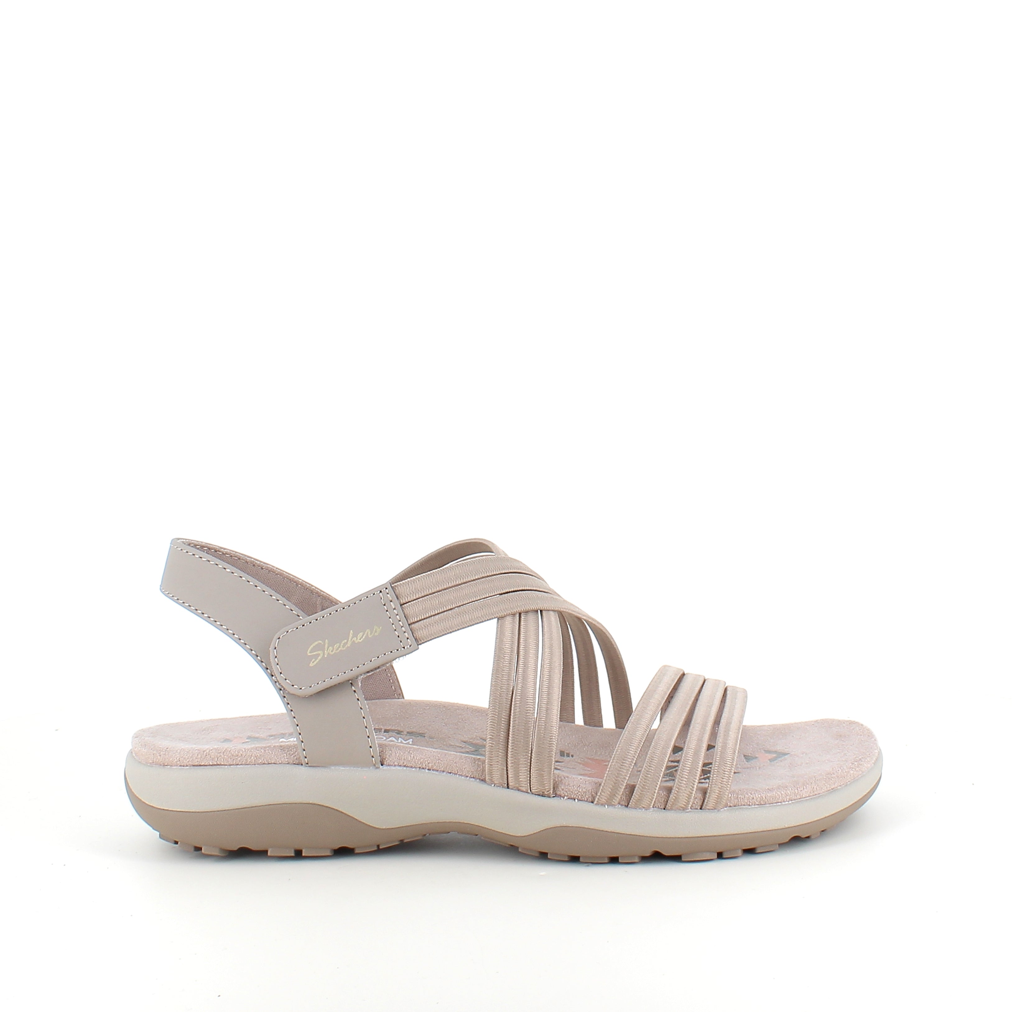 Skechers sandaler med elastiske remmer – lette, fleksible og vaskbare