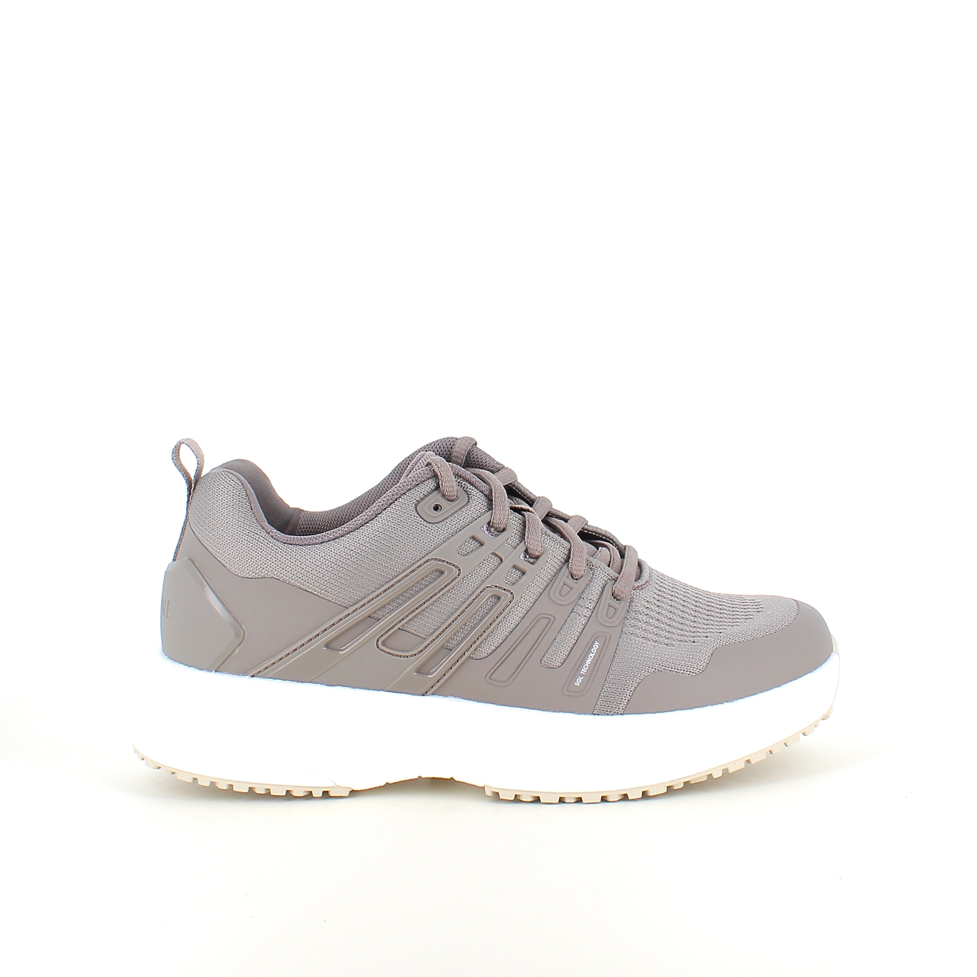 Gaitline Advance Lite – støtdempende komfort i beige med hvit såle
