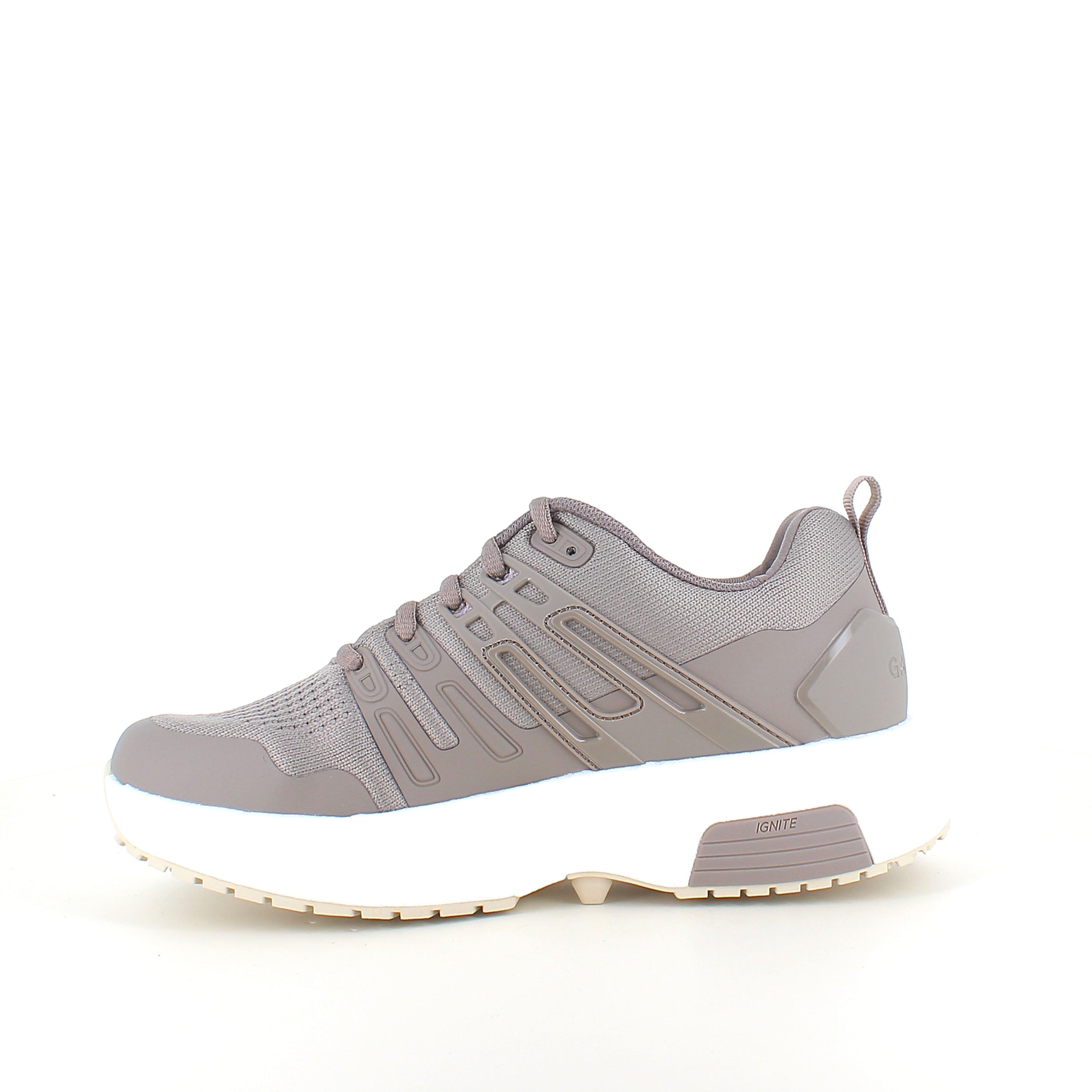 Gaitline Advance Lite – støtdempende komfort i beige med hvit såle