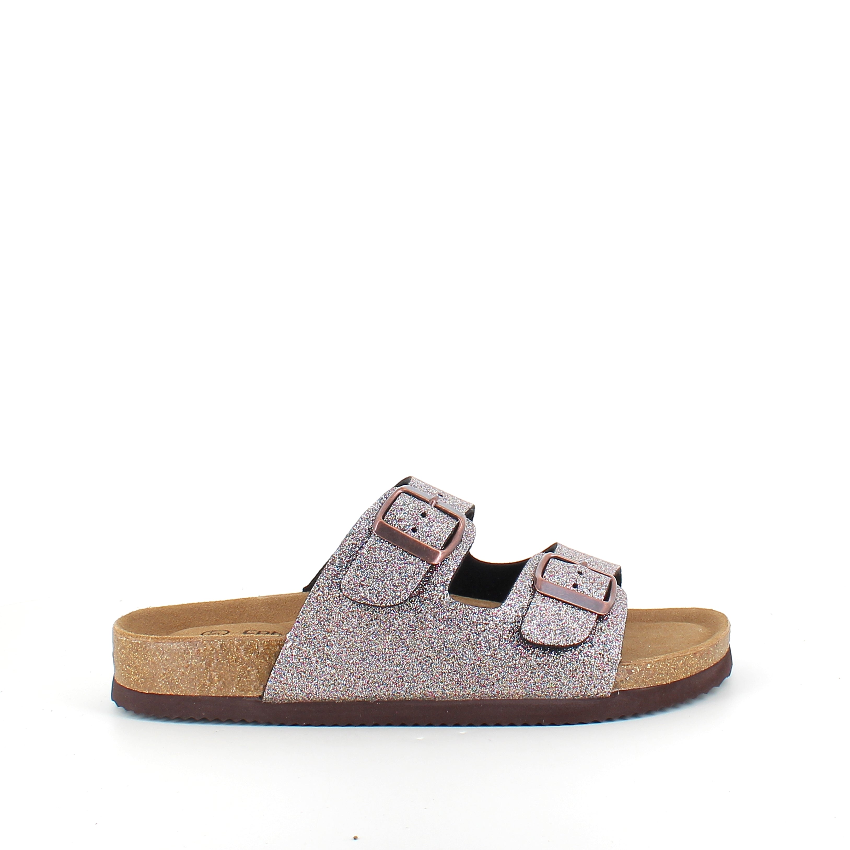 CPH Comfort Bio sandal med spenner i Multi Glitter – komfort og støtte med et livlig uttrykk