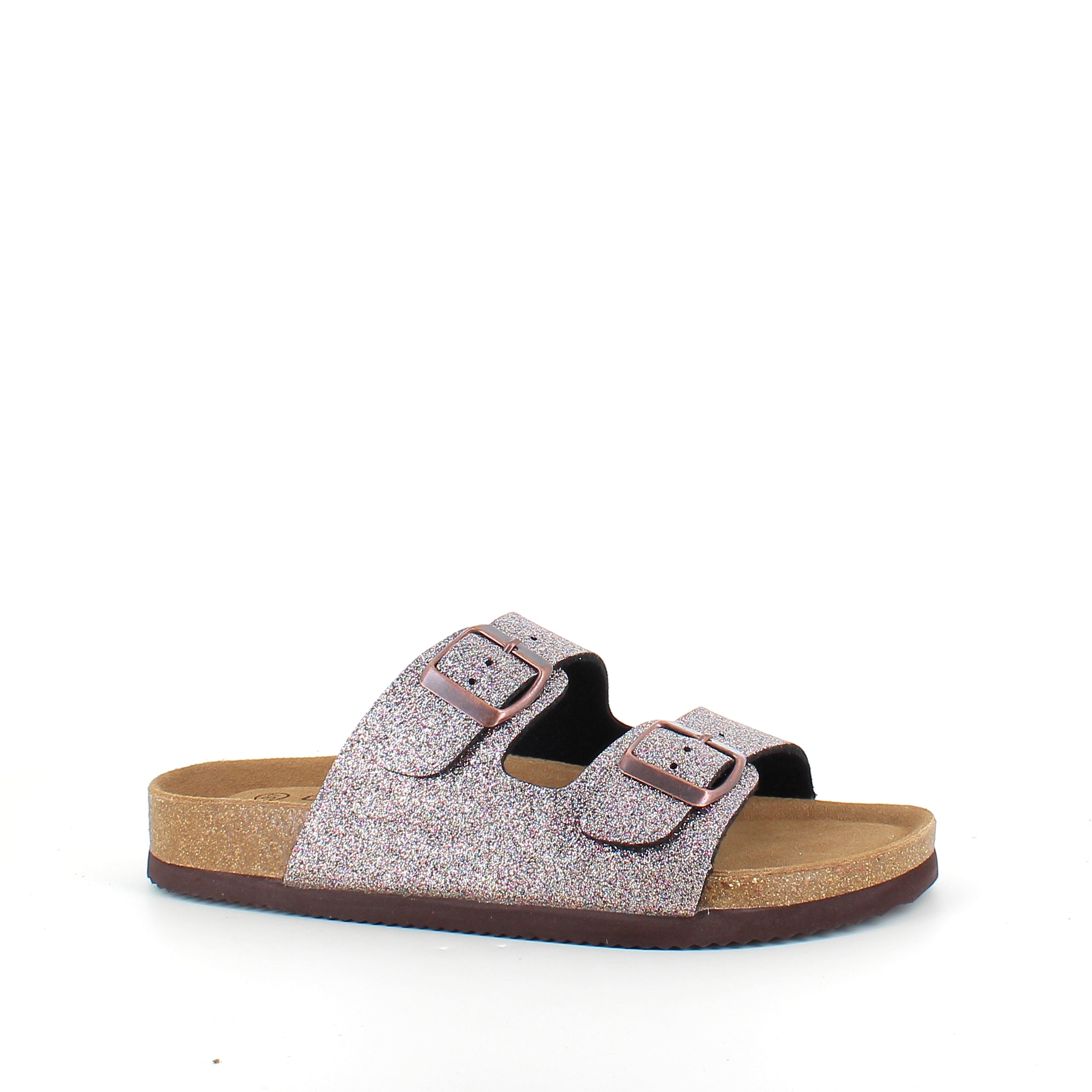 CPH Comfort Bio sandal med spenner i Multi Glitter – komfort og støtte med et livlig uttrykk