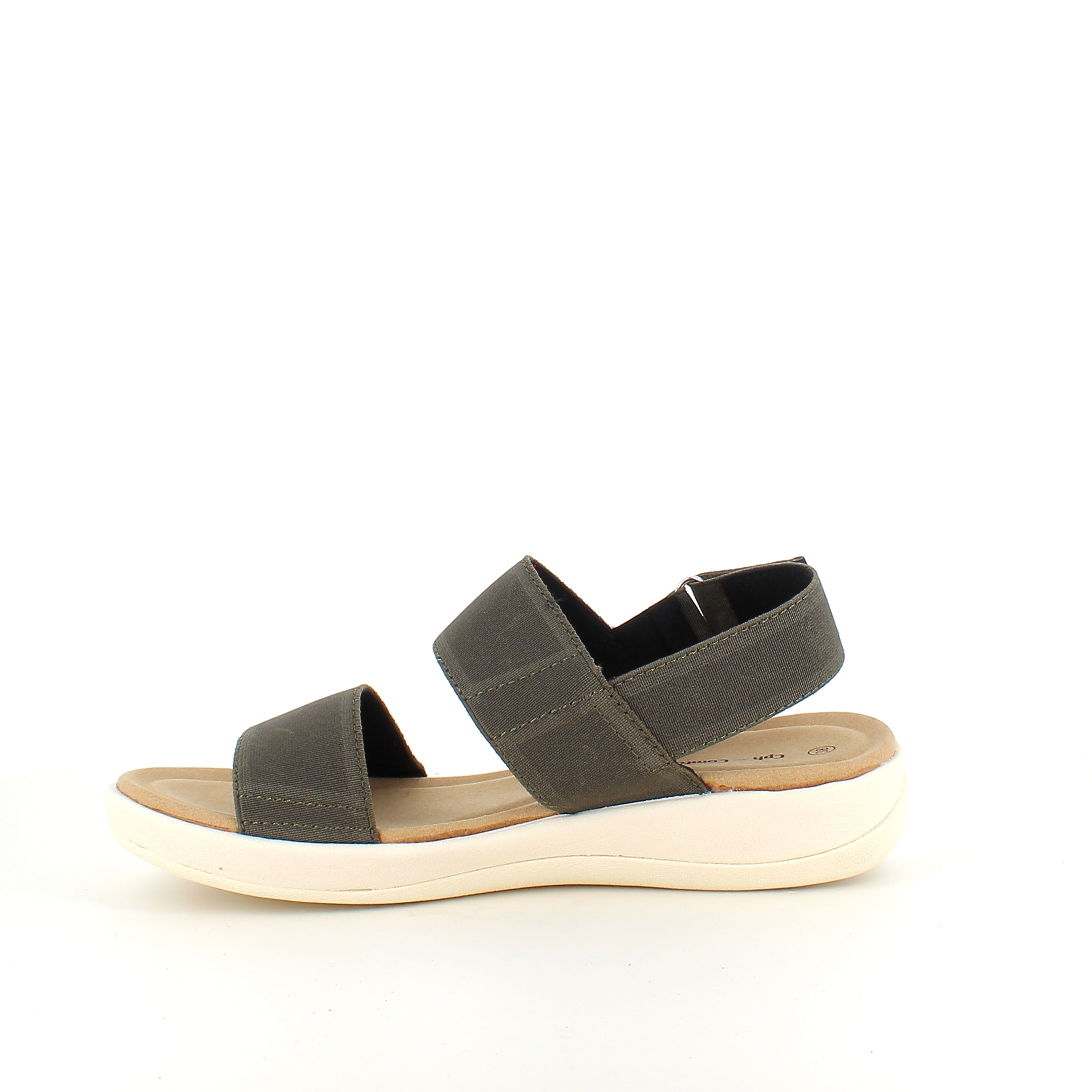 Olivengrønn Cph-Comfort sandal – myk, støttende og fleksibel sandal til arbeid og hverdag