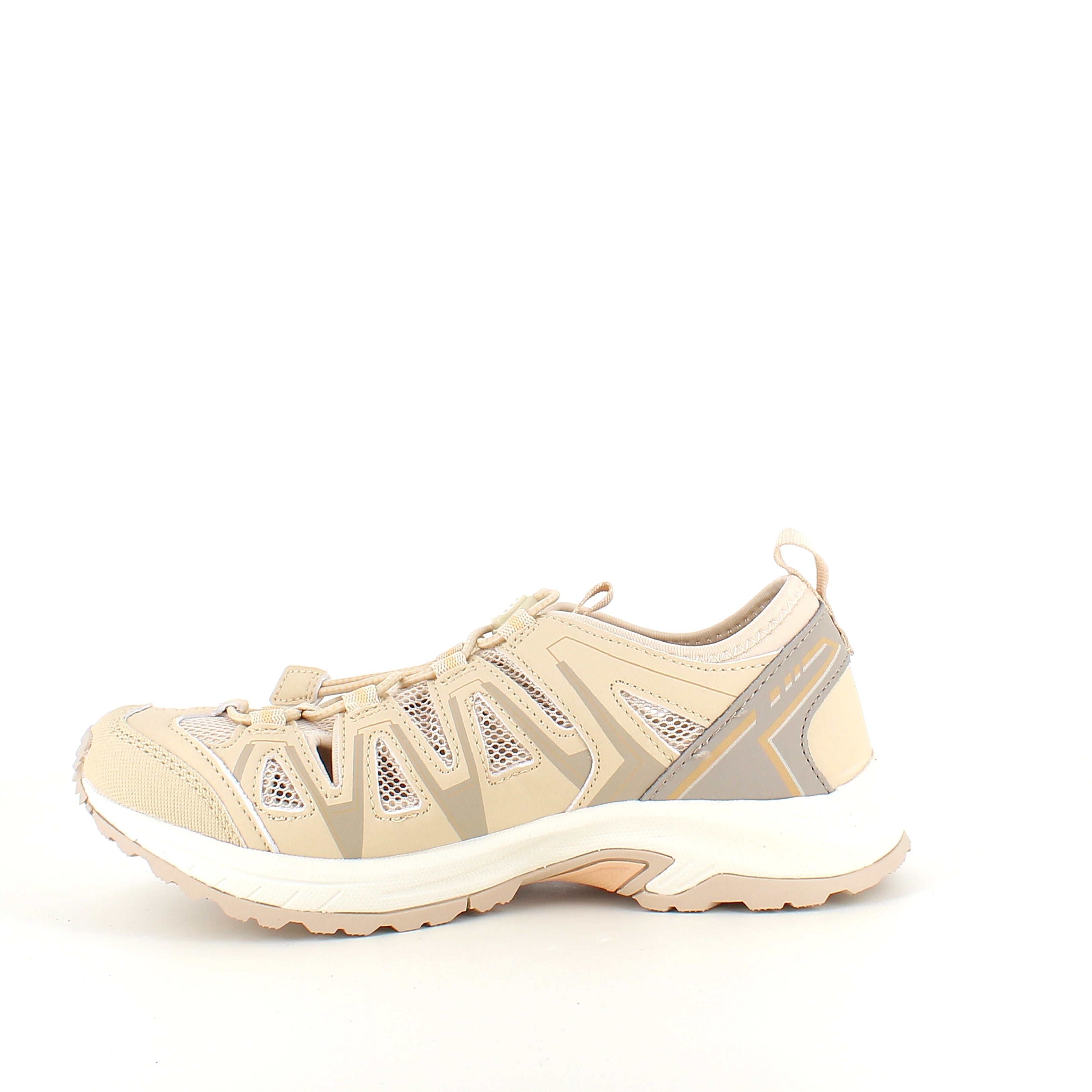 Whistler Puente W Shoe – ekstra pustende sneaker i beige med elastisk snøring