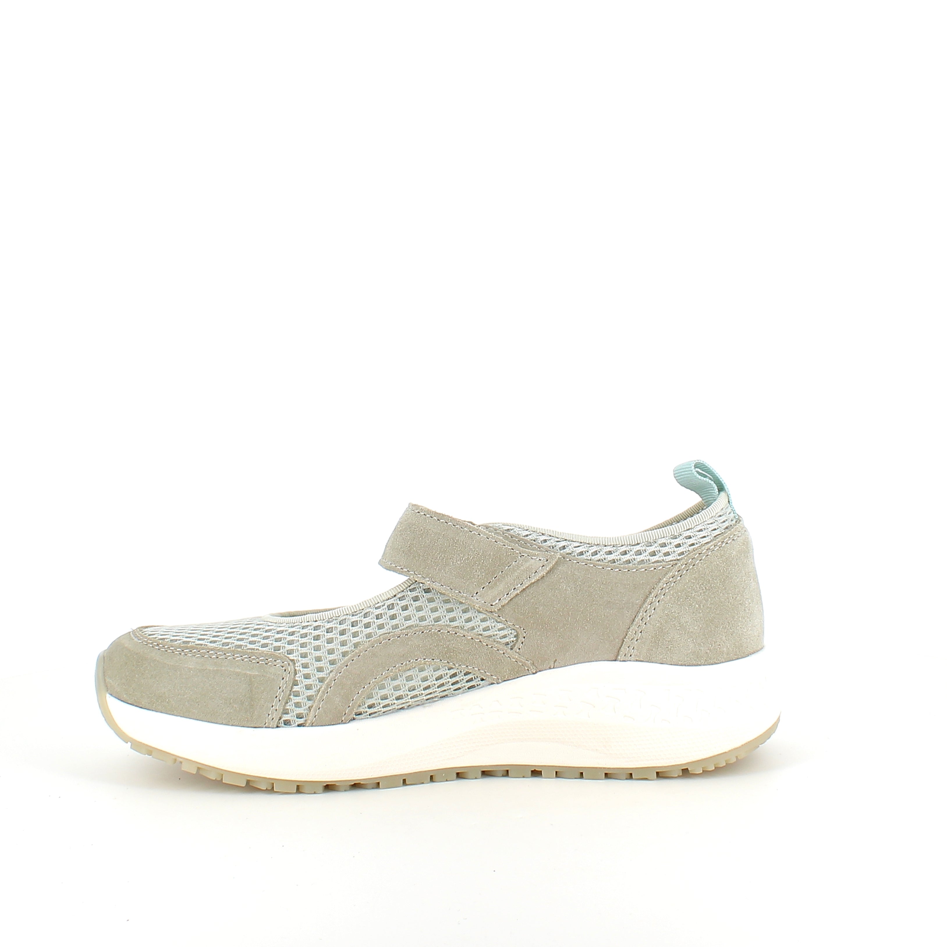 Green Comfort ballerina – støvet grønn