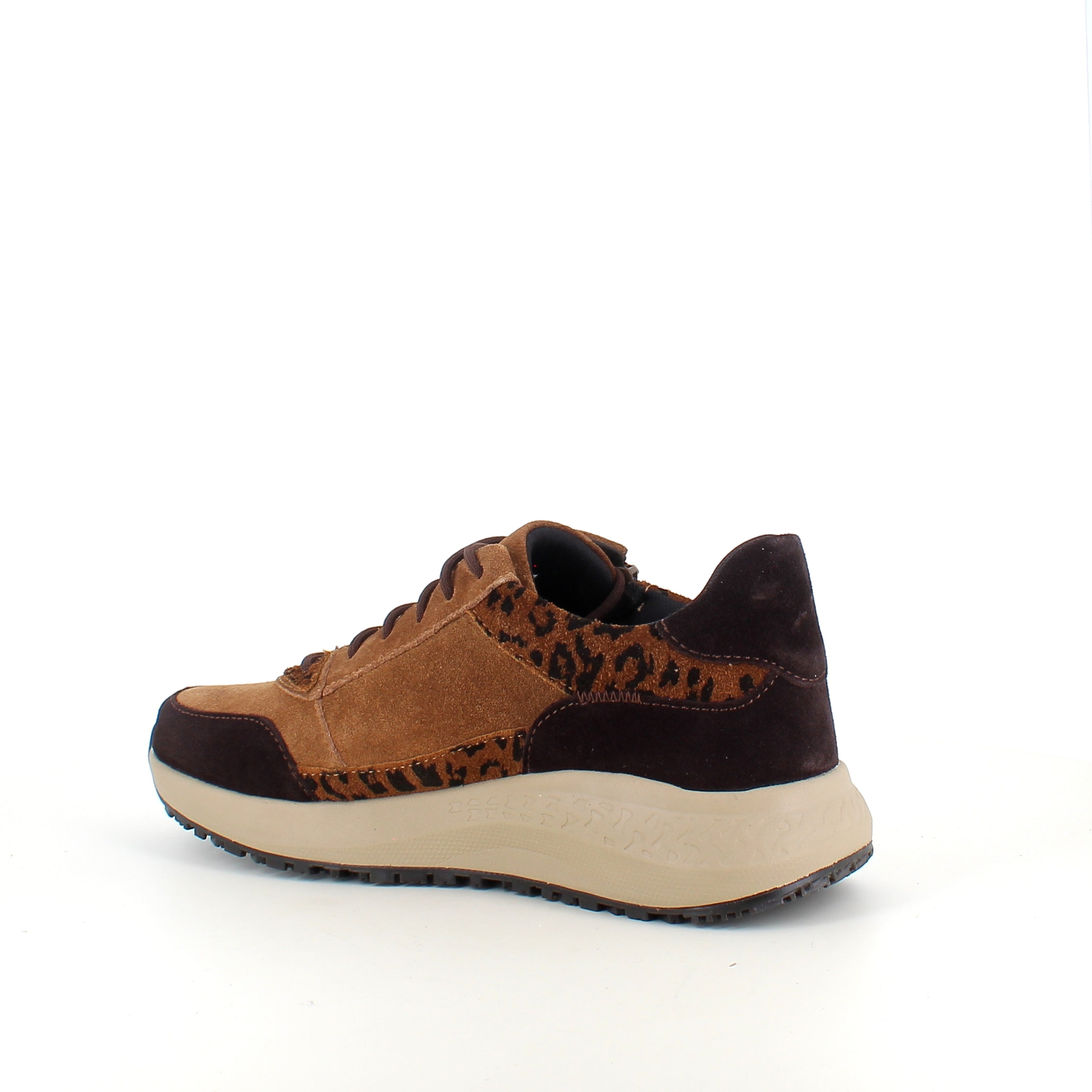 Green Comfort Zigga sneaker i leopardmønster