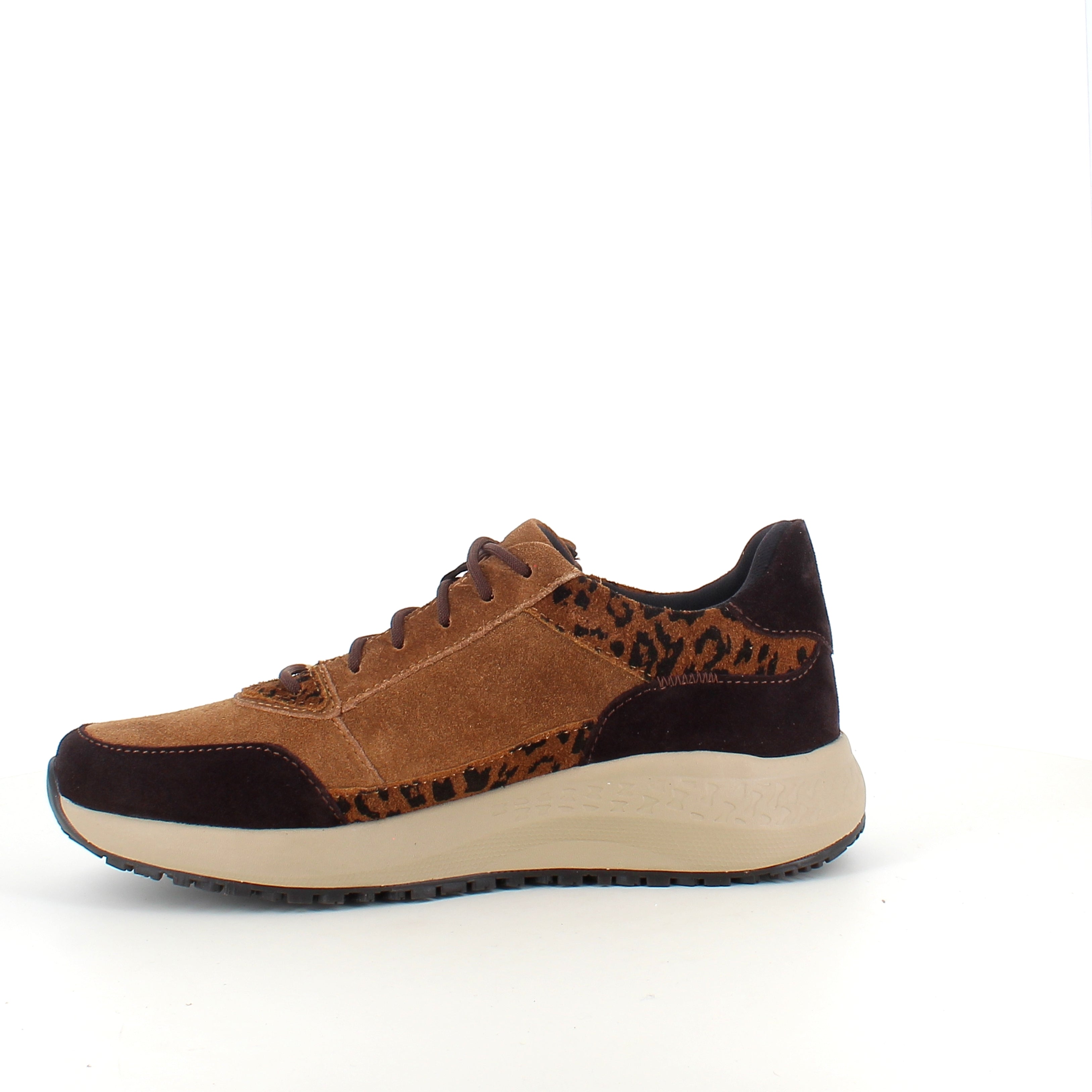 Green Comfort Zigga sneaker i leopardmønster