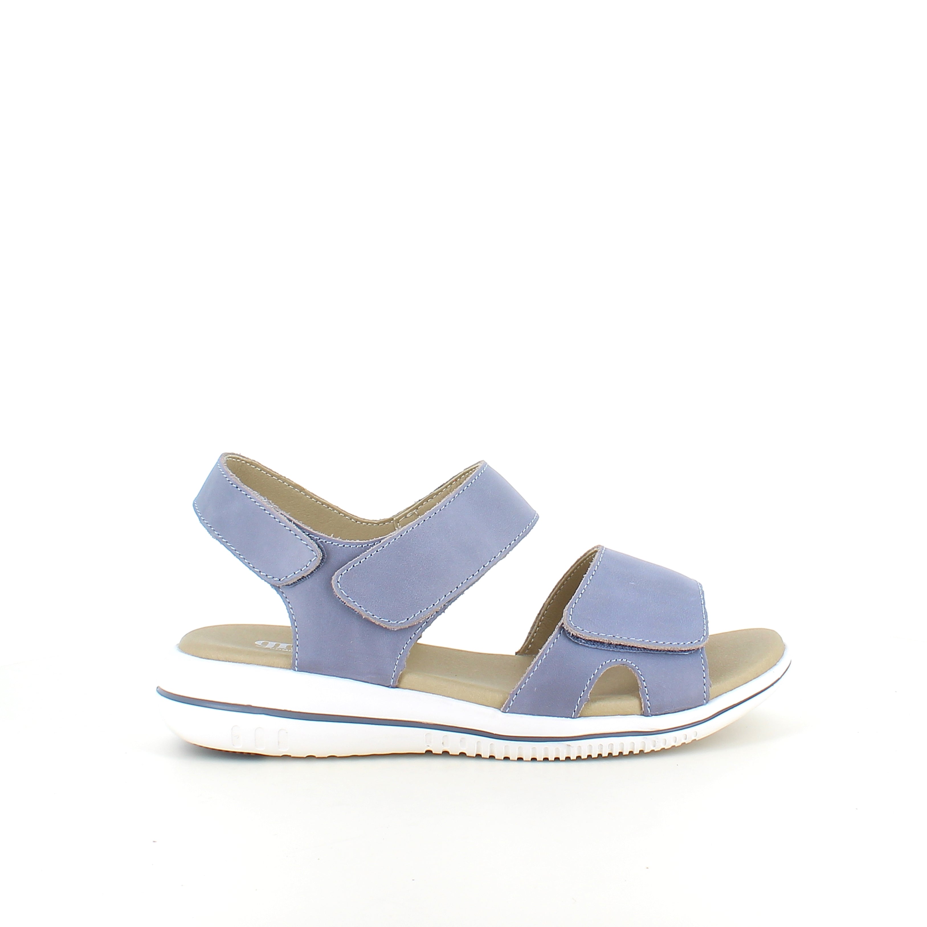 Green Comfort Leaf sandal – lyseblå sandal med velcro & EnergySole™