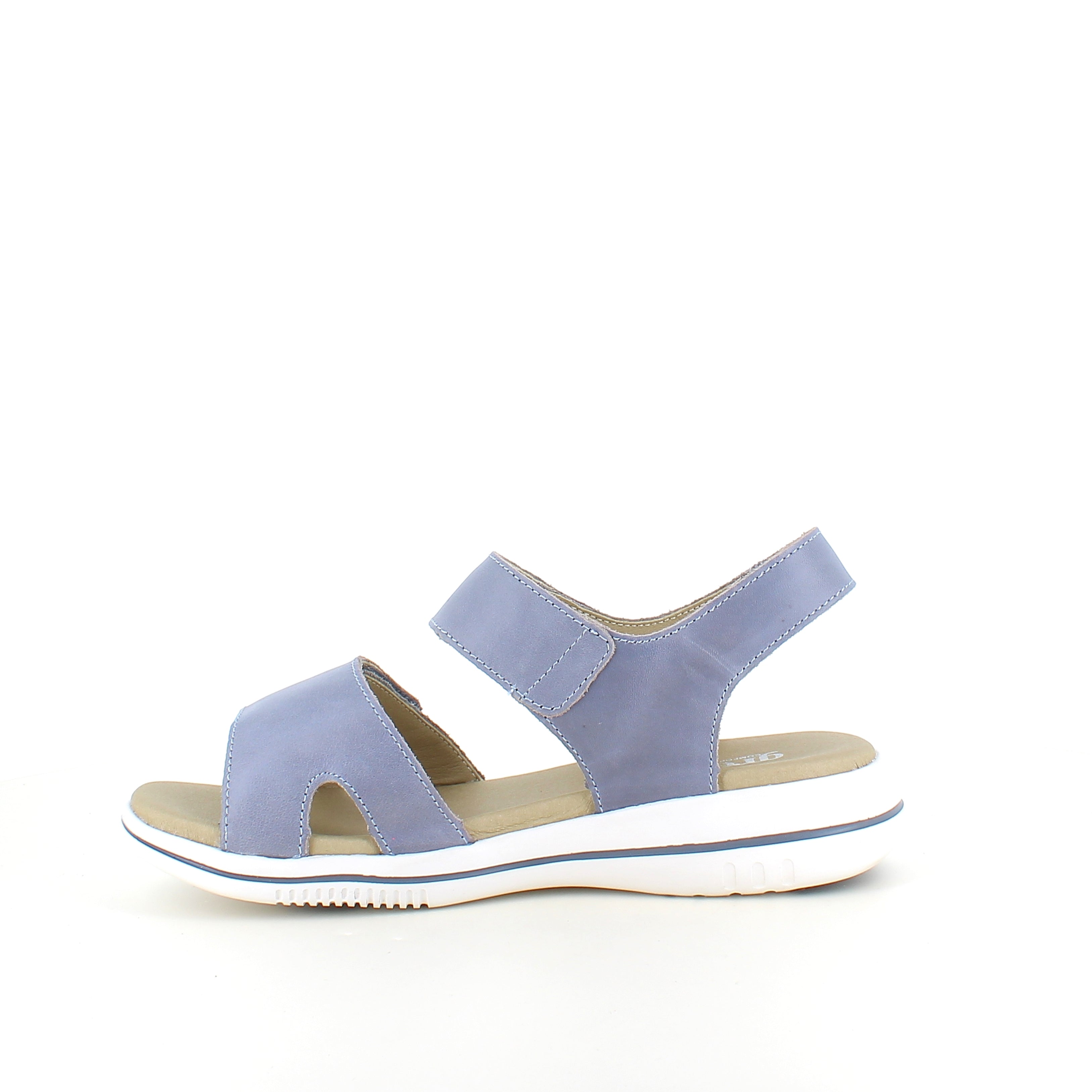Green Comfort Leaf sandal – lyseblå sandal med velcro & EnergySole™