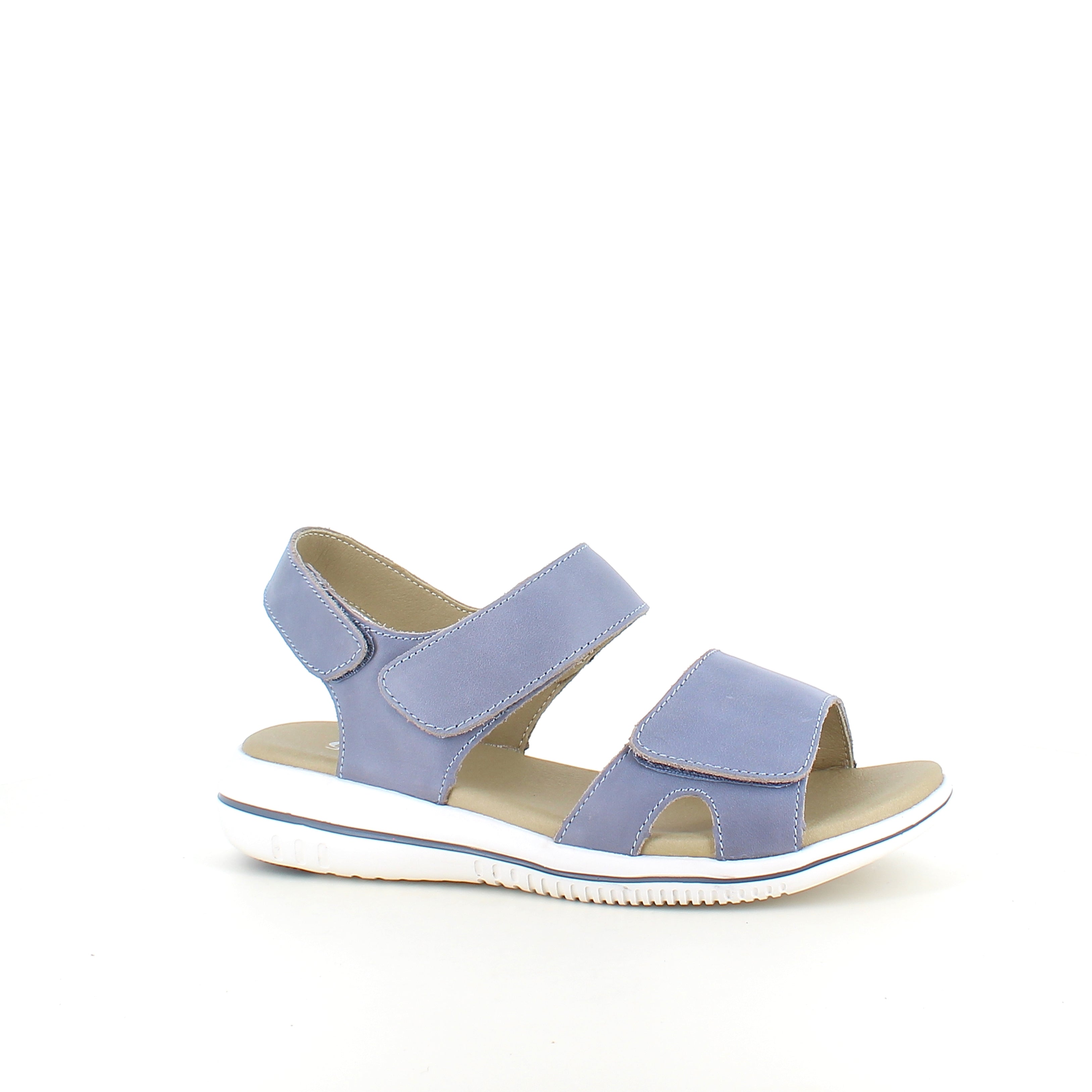 Green Comfort Leaf sandal – lyseblå sandal med velcro & EnergySole™