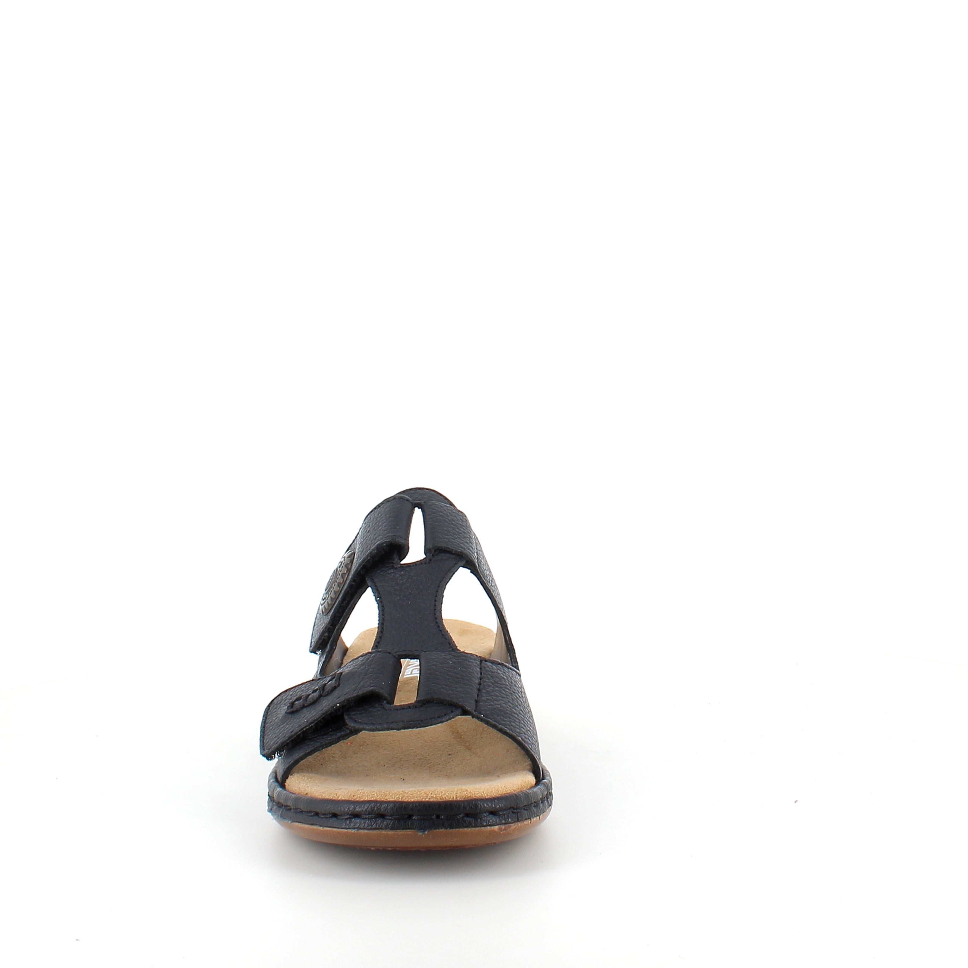 Rieker sandal i sort til dame – elegant slip-on med myk Antistress-komfort