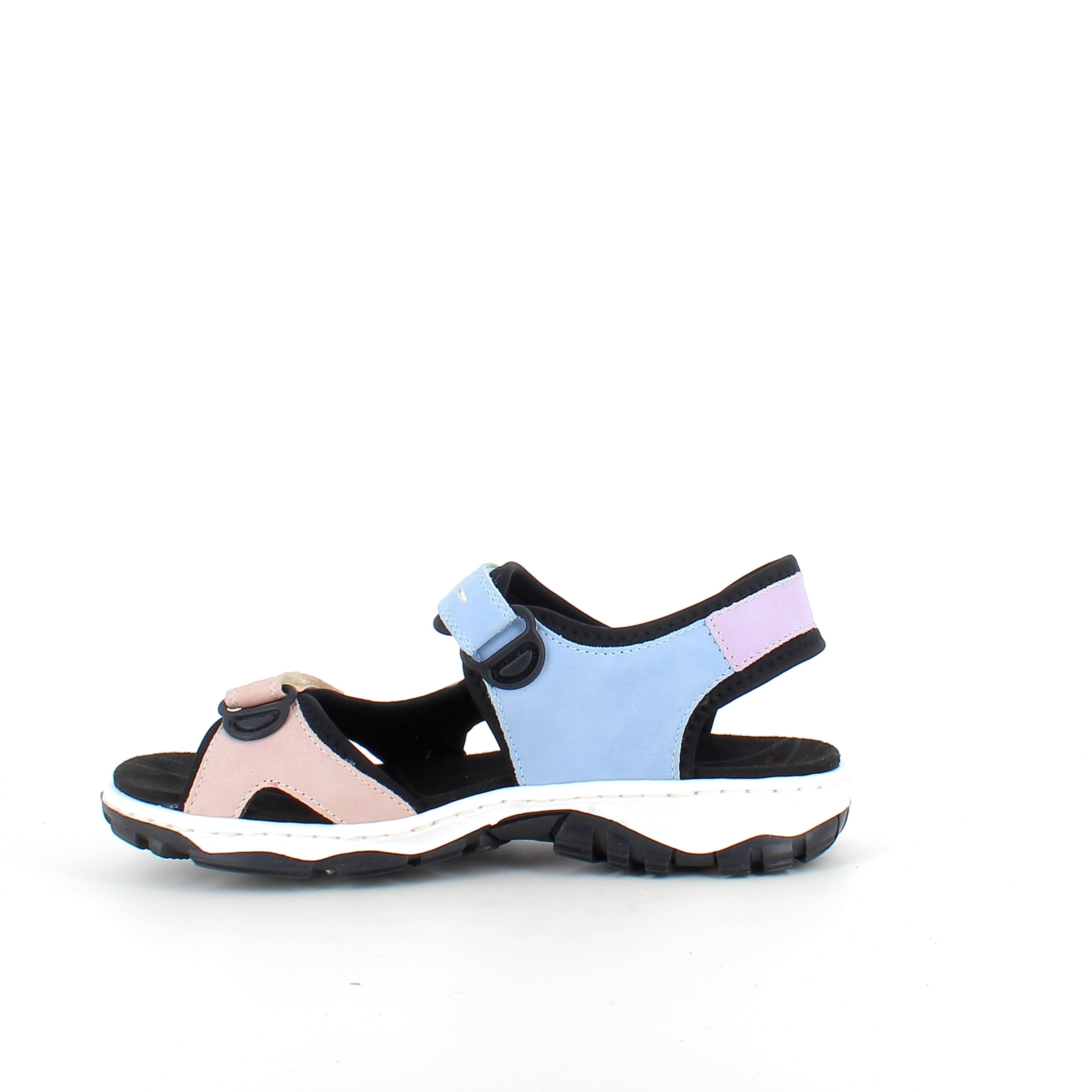 Rieker sandal i multifarget – støtabsorberende sandal med borrelås
