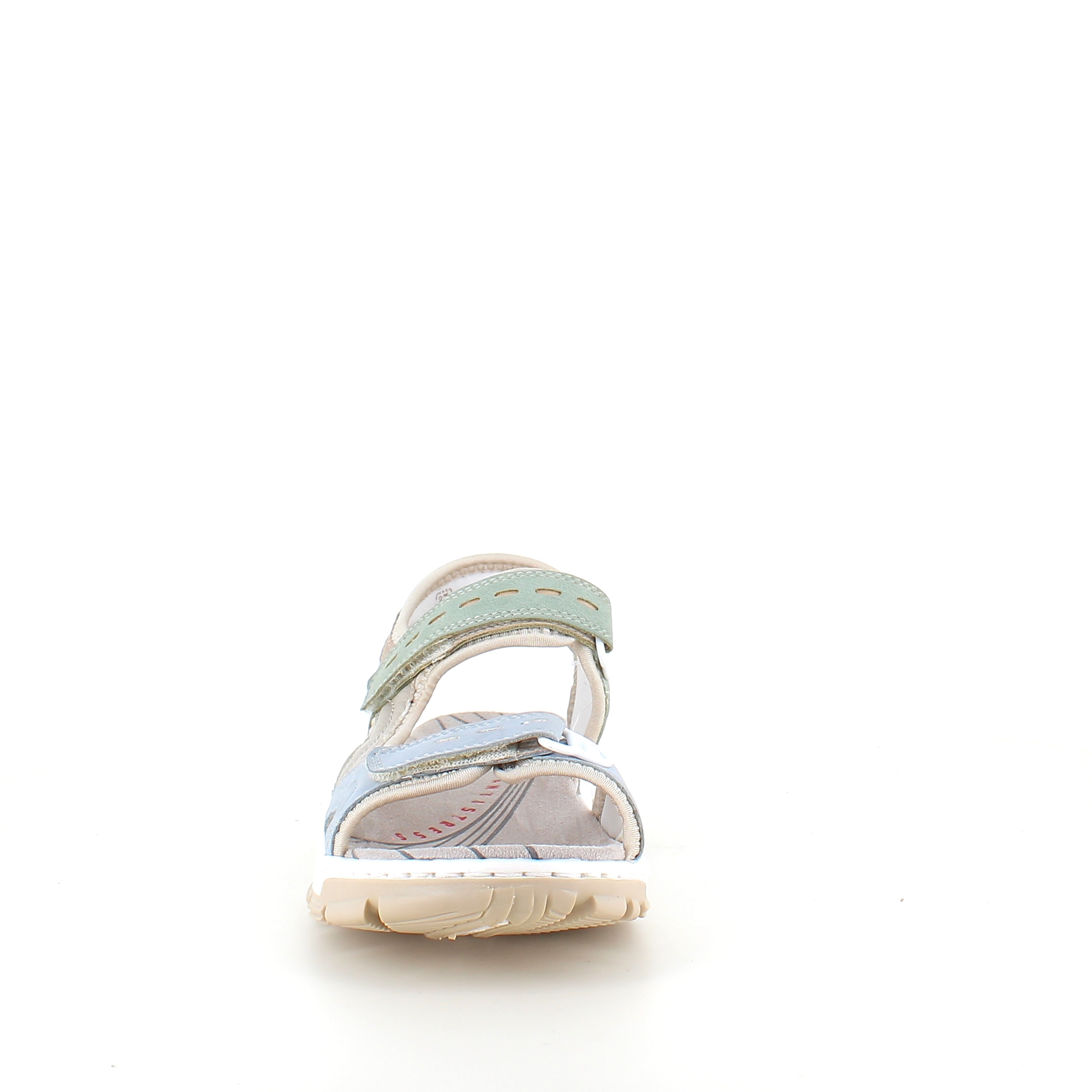 Rieker sandal i multifarget – støtdempende sandal med borrelås