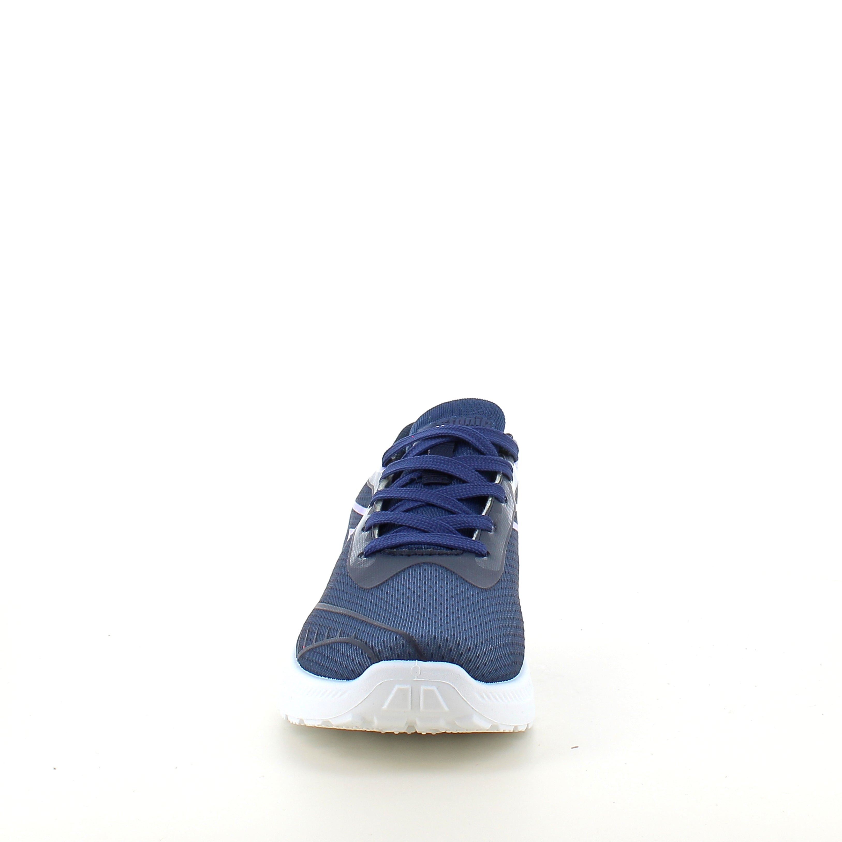 Blå lette sneakers i mesh med støtdempende såle