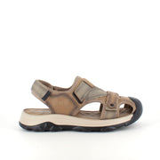 Norway Originals lukket herresandal – brun softshell-sandal med stimulerende innersåle