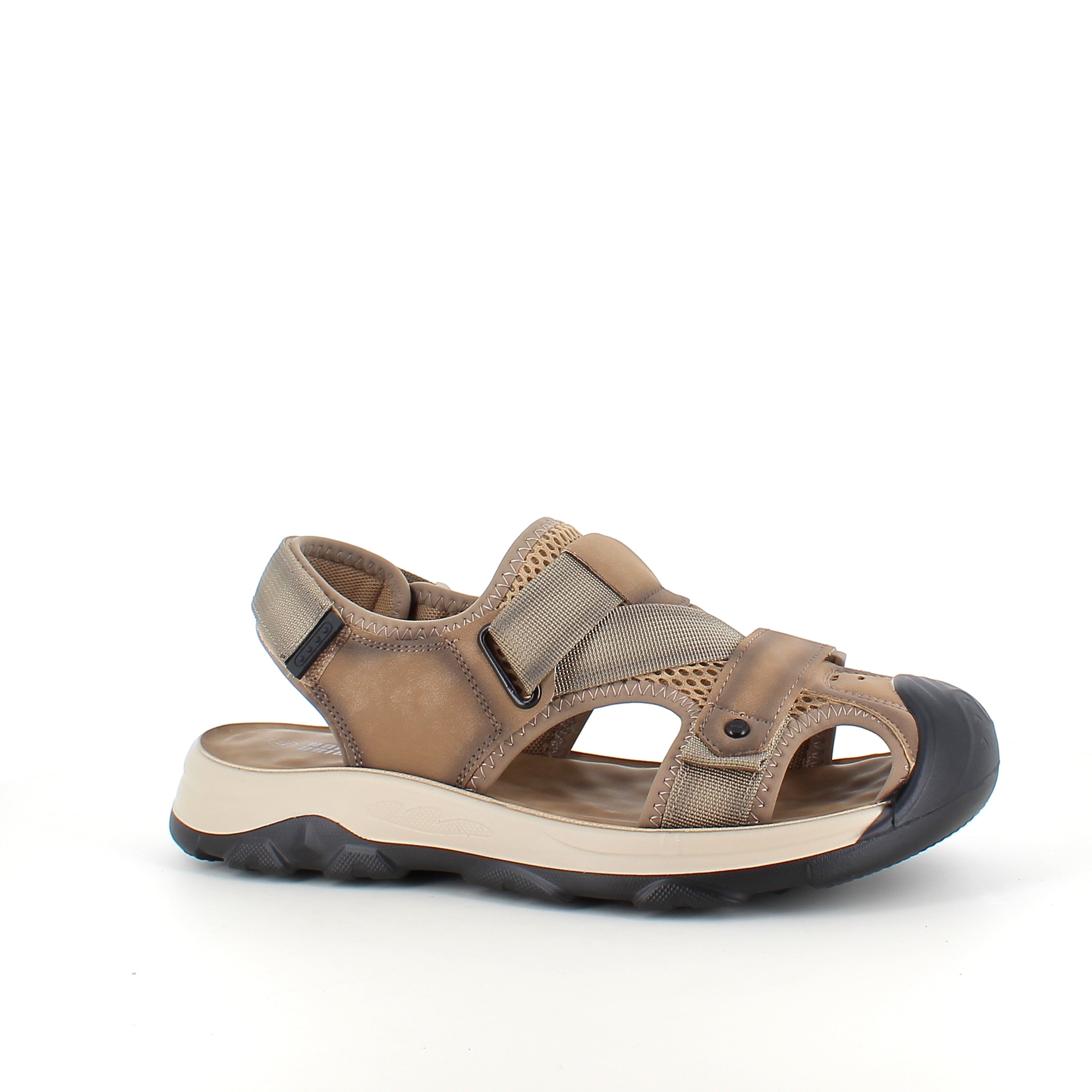 Norway Originals lukket herresandal – brun softshell-sandal med stimulerende innersåle