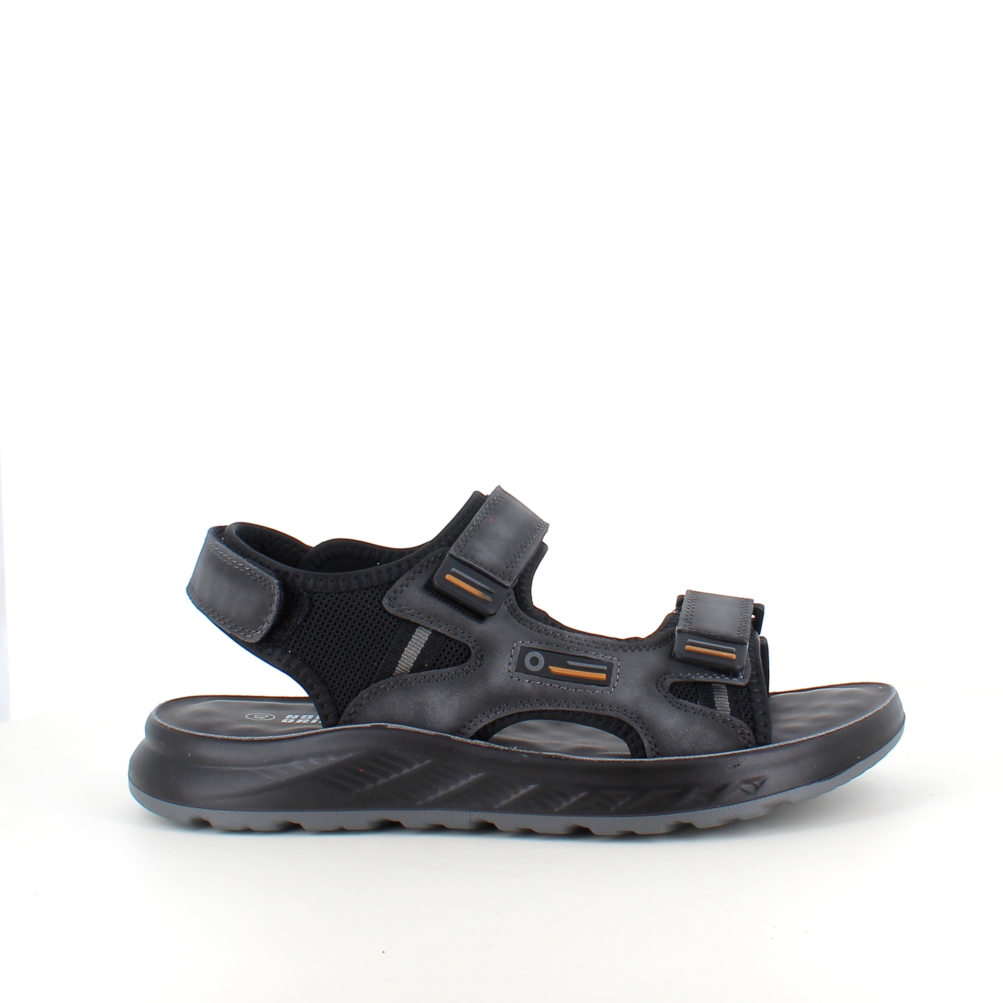 Åpen herresandal med borrelåsremmer – komfortabel sandal med god bredde