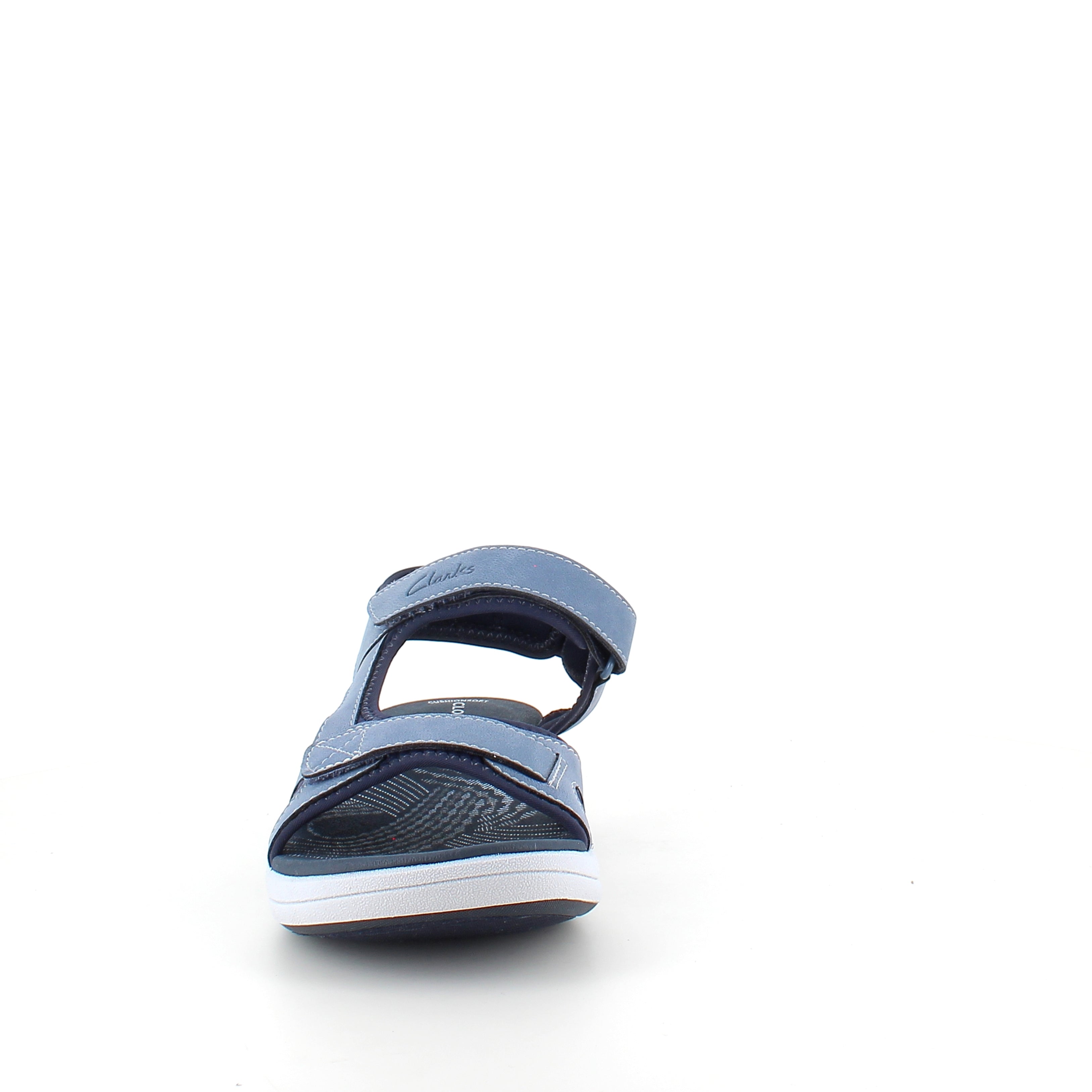 Clarks Cloudsteppers sandal i blå – myk & støttende sandal for aktive dager