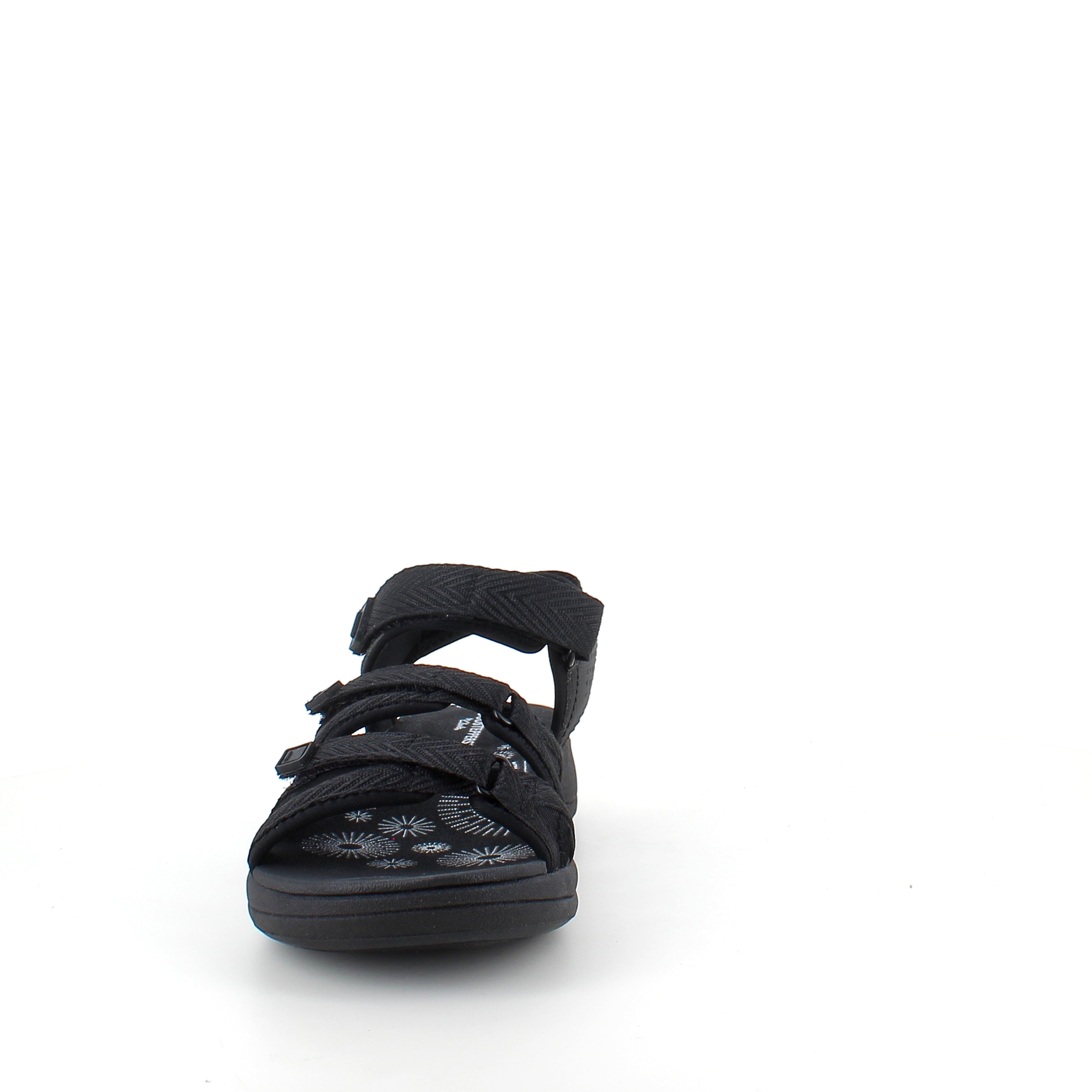 Clarks Cloudsteppers sandal i sort – lett og støtabsorberende komfort for lange dager