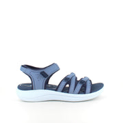 Clarks Cloudsteppers sandal i navy – lett og støtdempende komfort for lange dager