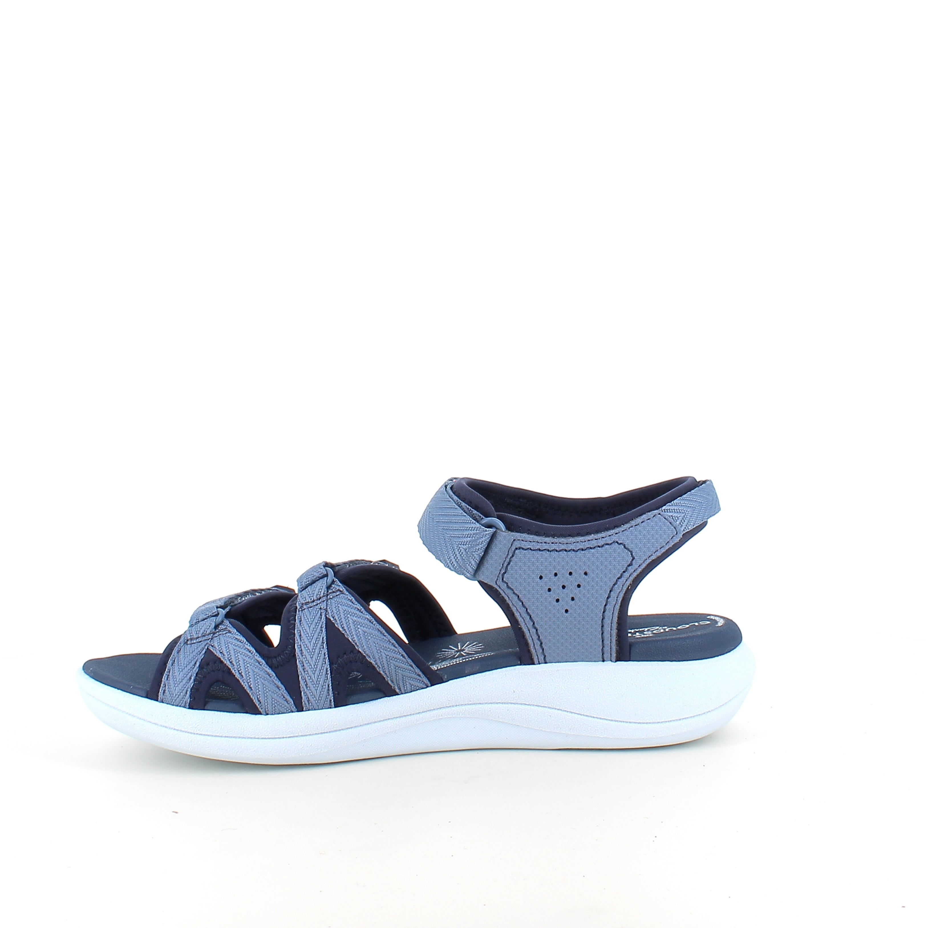 Clarks Cloudsteppers sandal i navy – lett og støtdempende komfort for lange dager