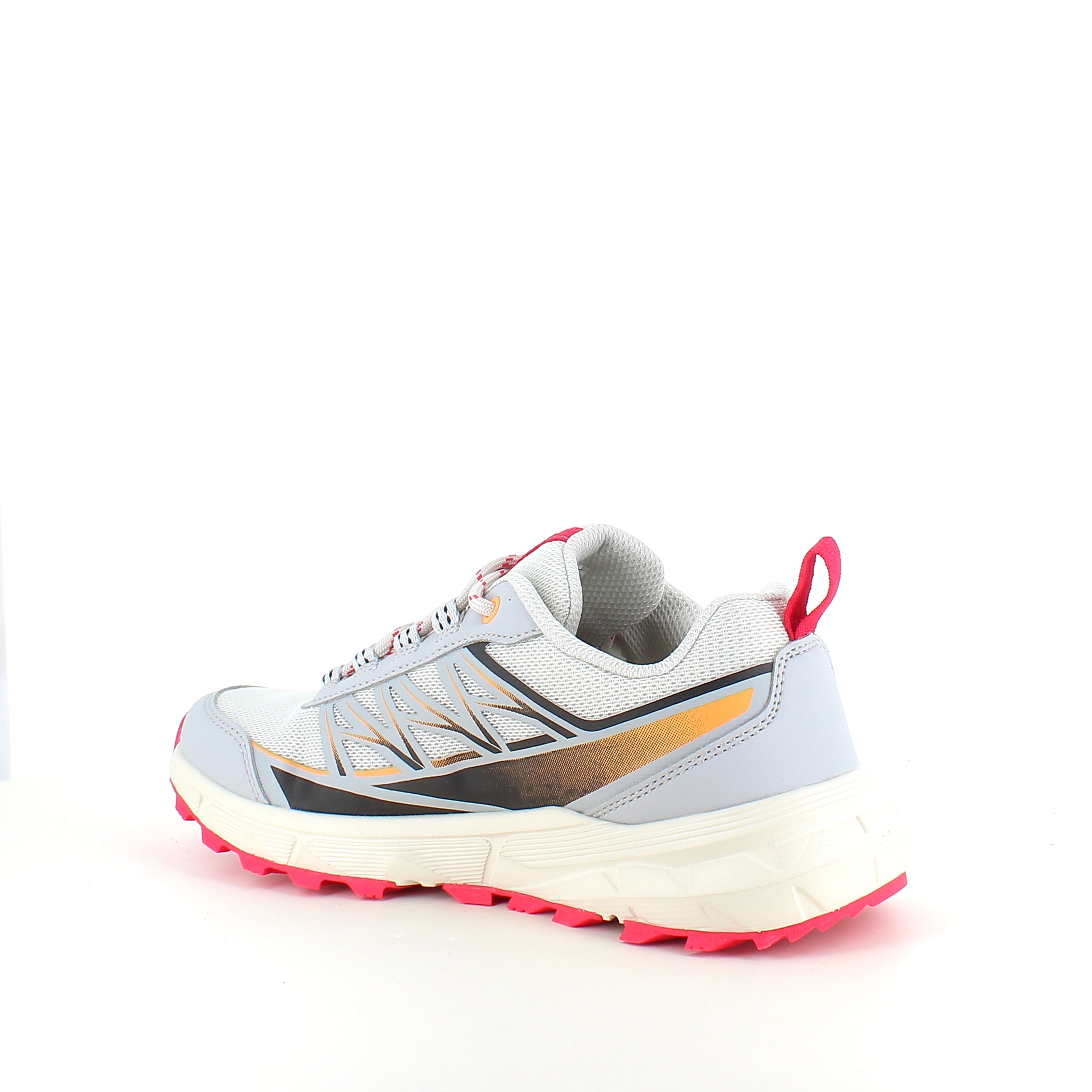 Endurance Fadell W Shoes – Lett og pustende sneaker i Glacier Grey med rosa detaljer