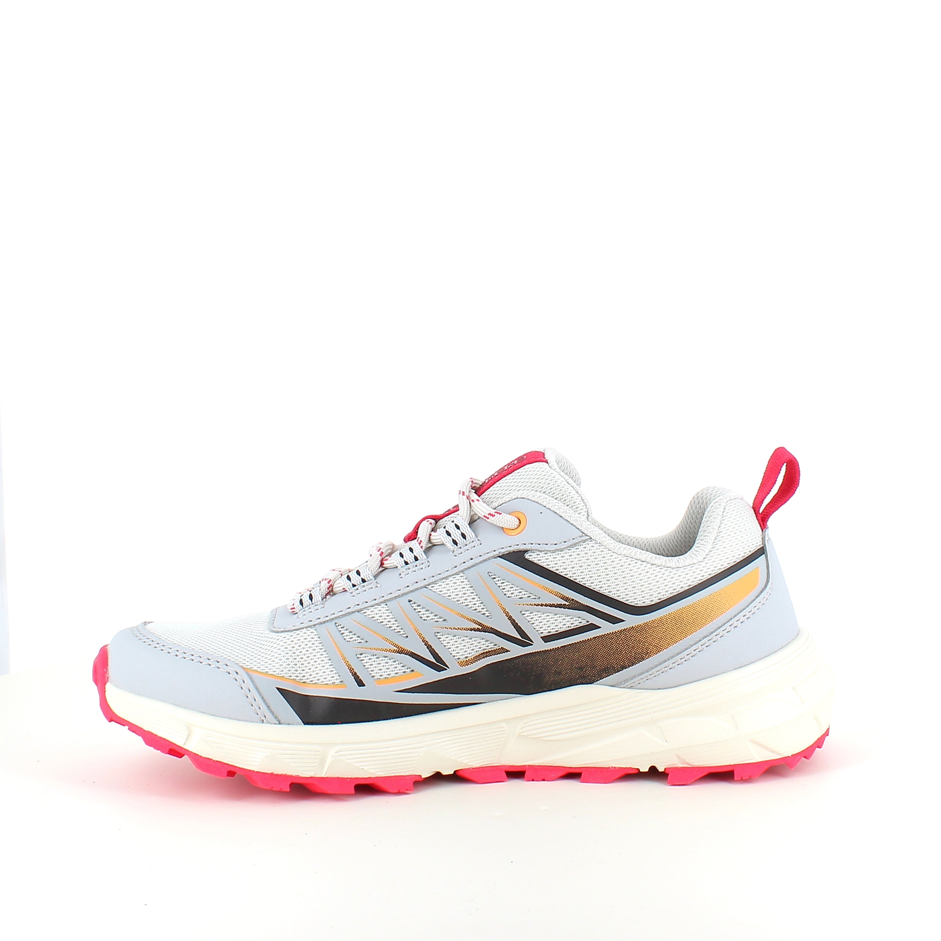 Endurance Fadell W Shoes – Lett og pustende sneaker i Glacier Grey med rosa detaljer