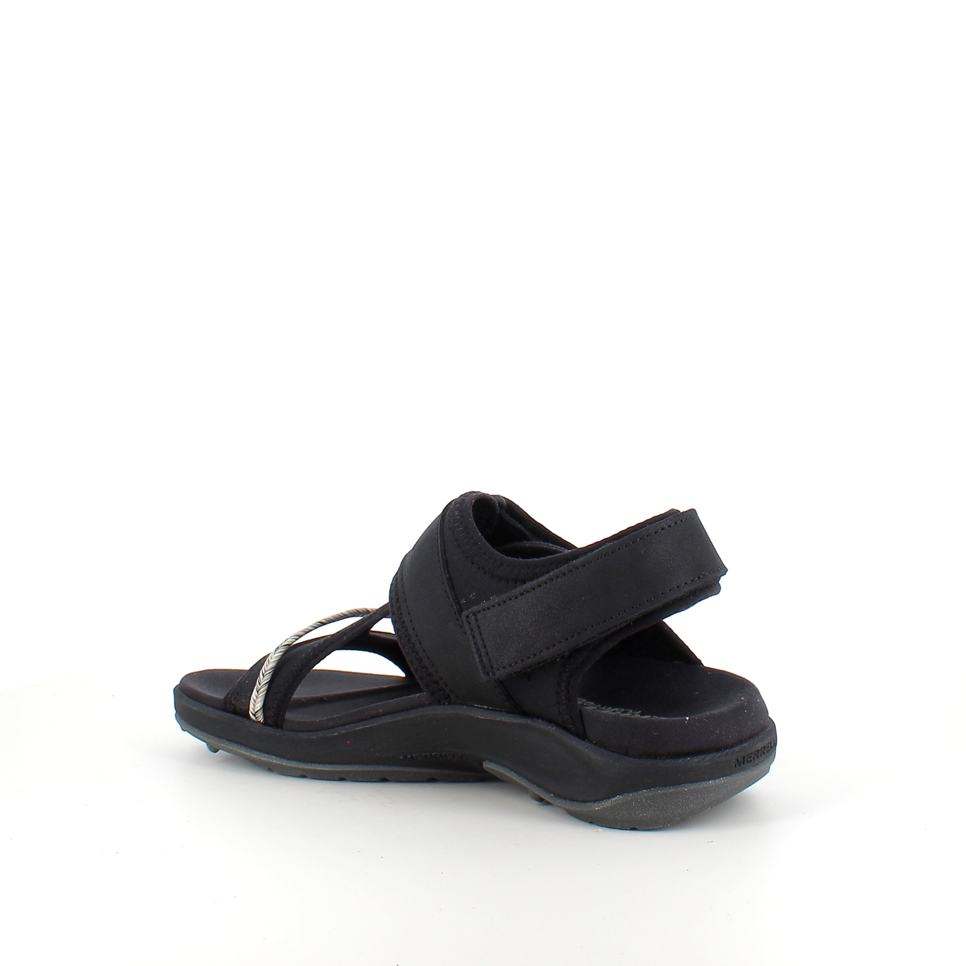 Svart Merrell-sandal – lett og komfortabel med justerbar passform