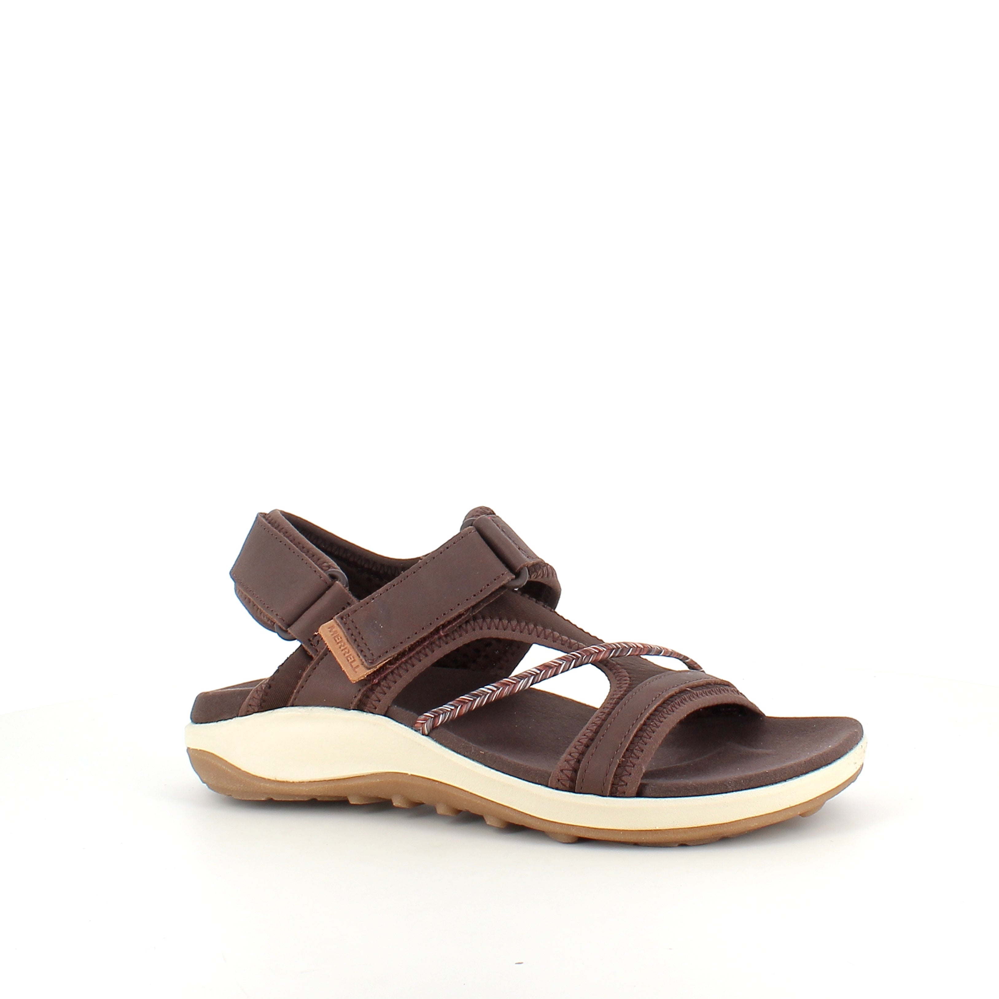 Brun Merrell-sandal – lett og komfortabel sandal med justerbar passform
