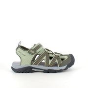Robust tursandal i khaki med god støtte