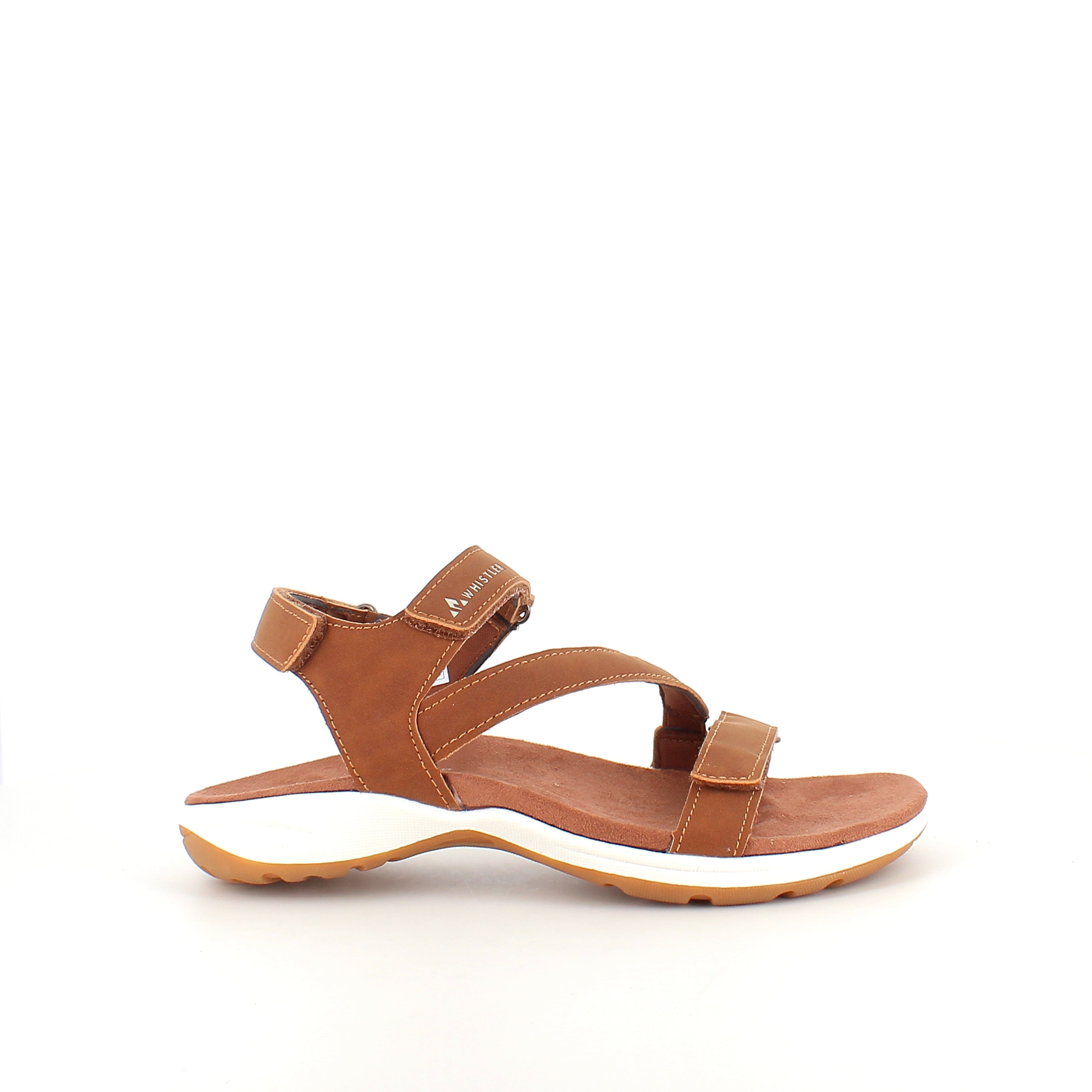 Malena W sandal – brun sandal med god svangstøtte & justerbare remmer