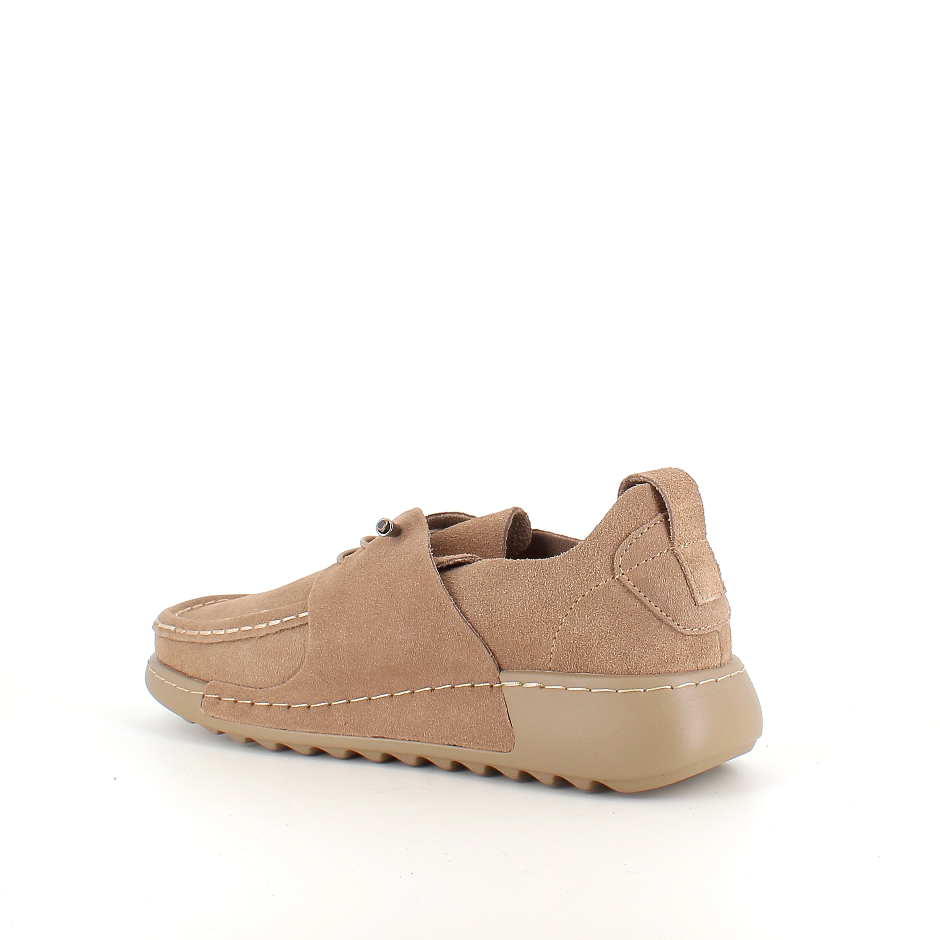 Brune slip-on-sko i mykt semsket skinn med fleksibel såle