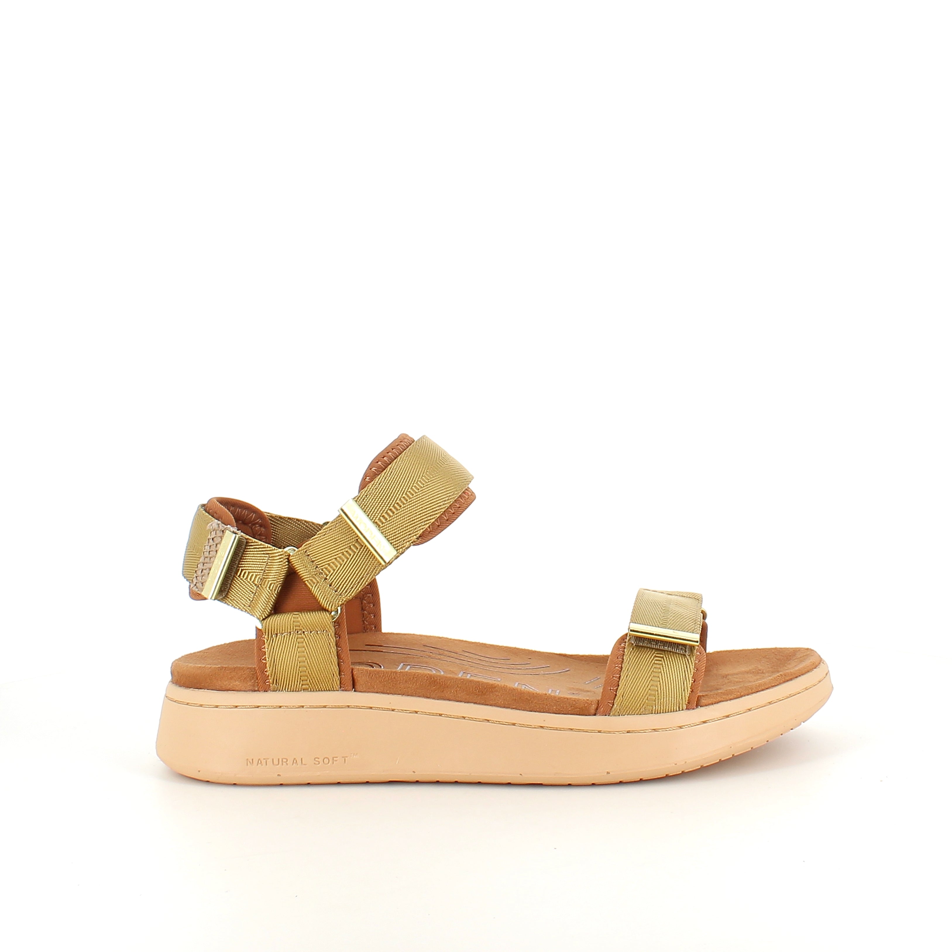Woden sandal – Khaki (gyllen nyanse)