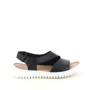 Myk svart skinnsandal fra Relaxshoe