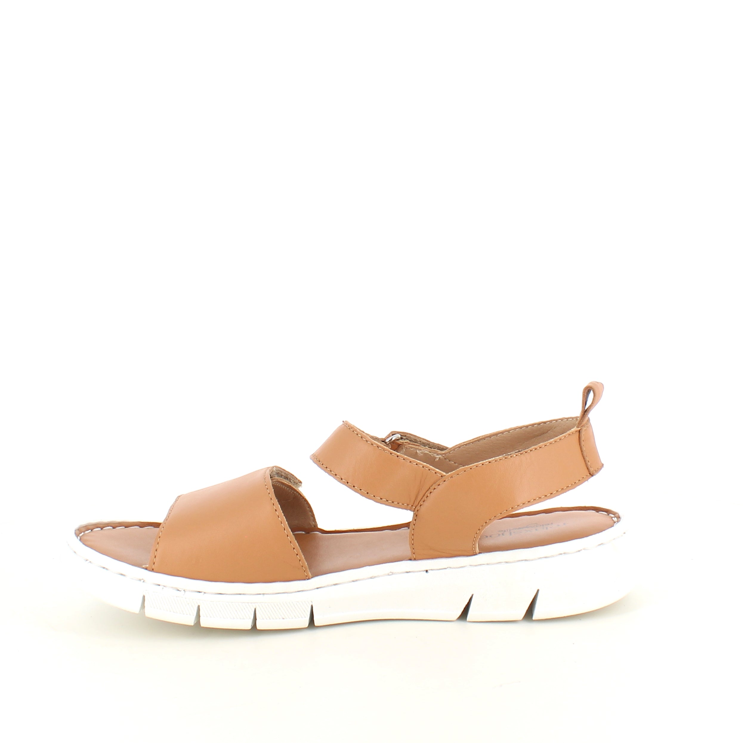 Lekker, myk og fleksibel skinnsandal i brun fra Relaxshoe