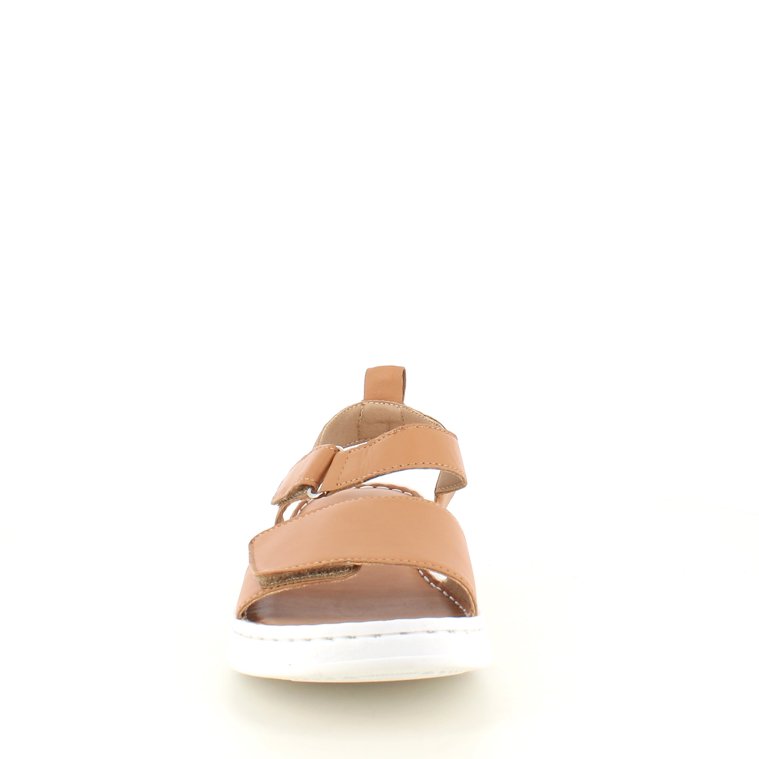 Lekker, myk og fleksibel skinnsandal i brun fra Relaxshoe