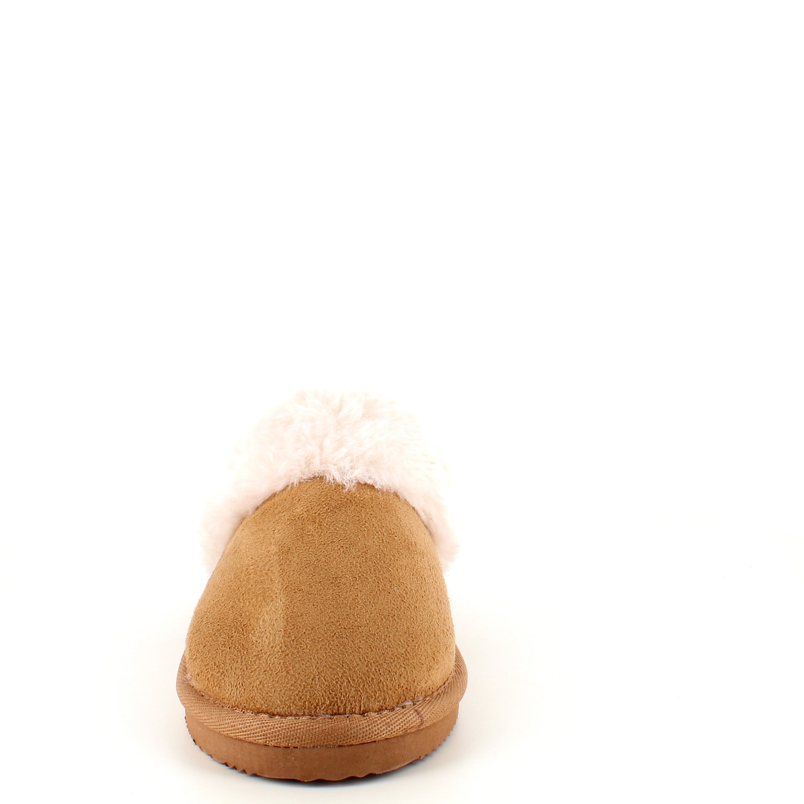 Brune slip-on hjemmesko med god bredde