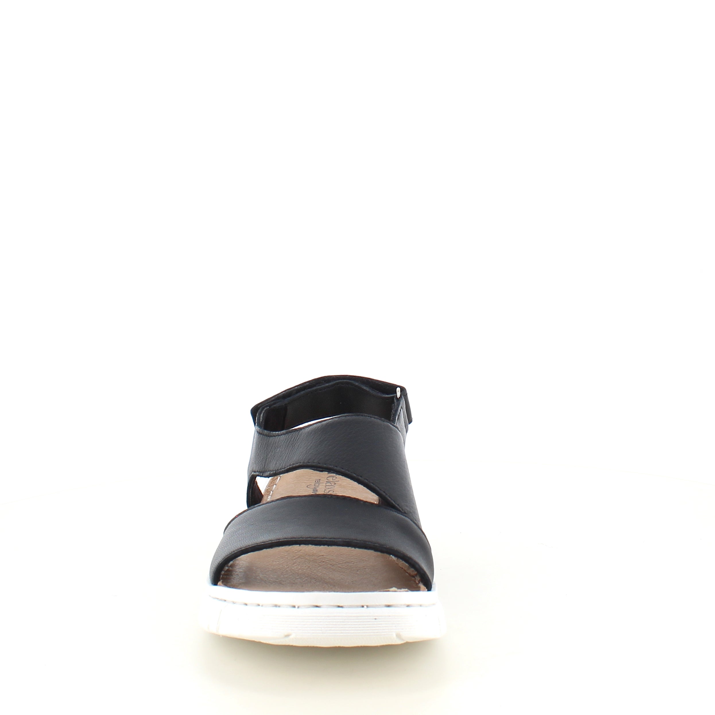 Myk svart skinnsandal fra Relaxshoe